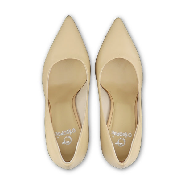 Decollète pelle nocciola tacco 90