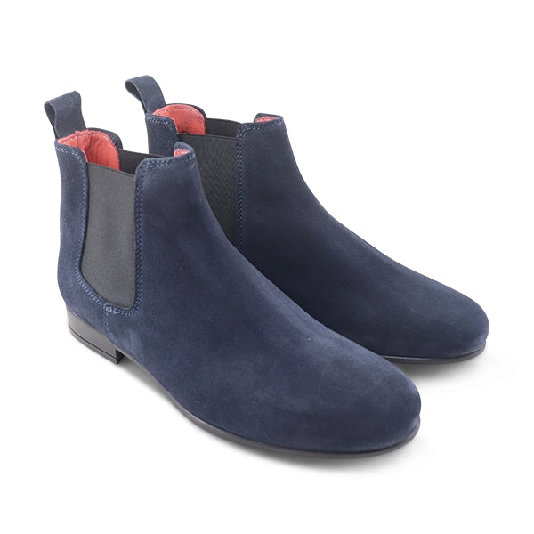 Blue suede chealse