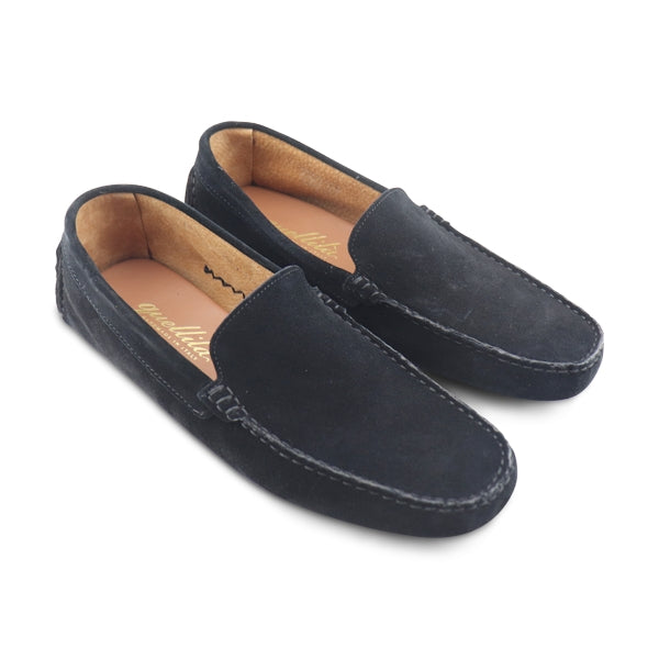 Mocassini Vibram camoscio nero