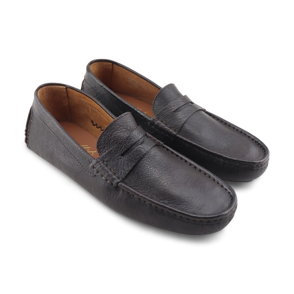 Mocassini Vibram pelle moro