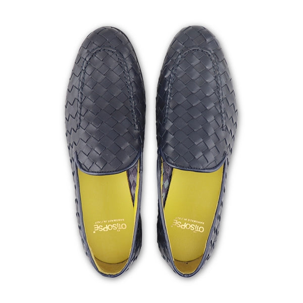 Slippers intrecciate nere