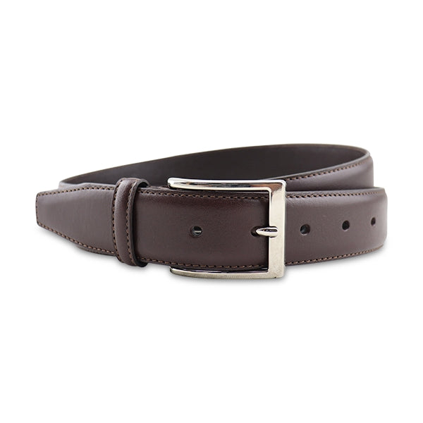 Dark brown leather belt