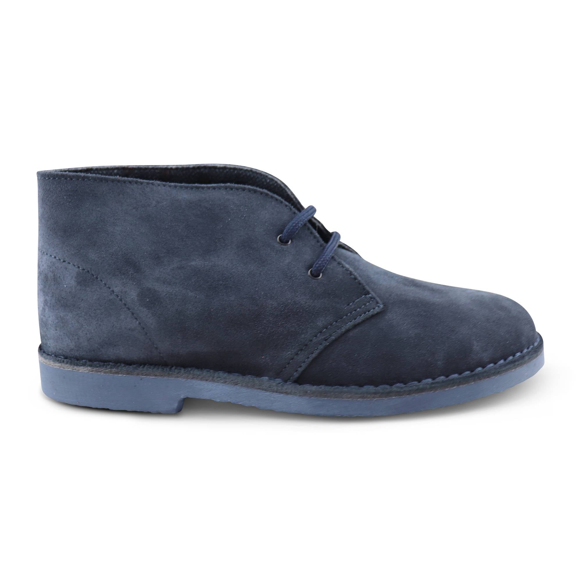 Blue suede ankle boots - Main Image