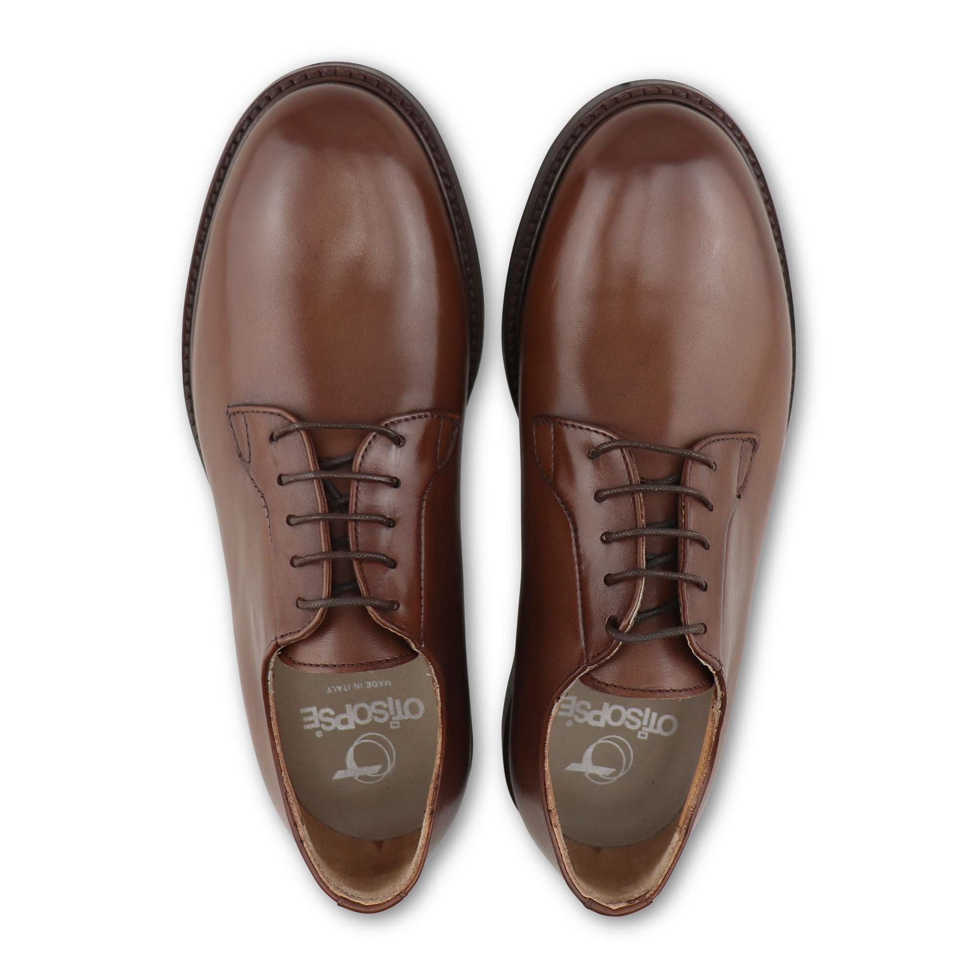 Leather derby in leather