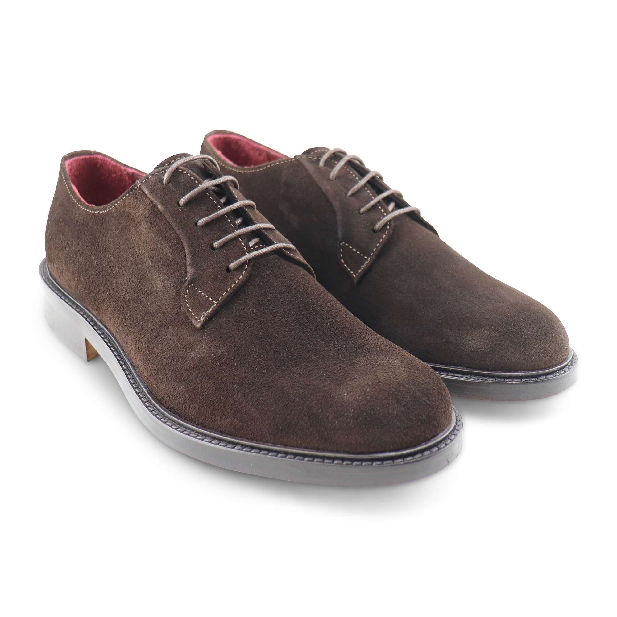 Derby testa di moro in camoscio