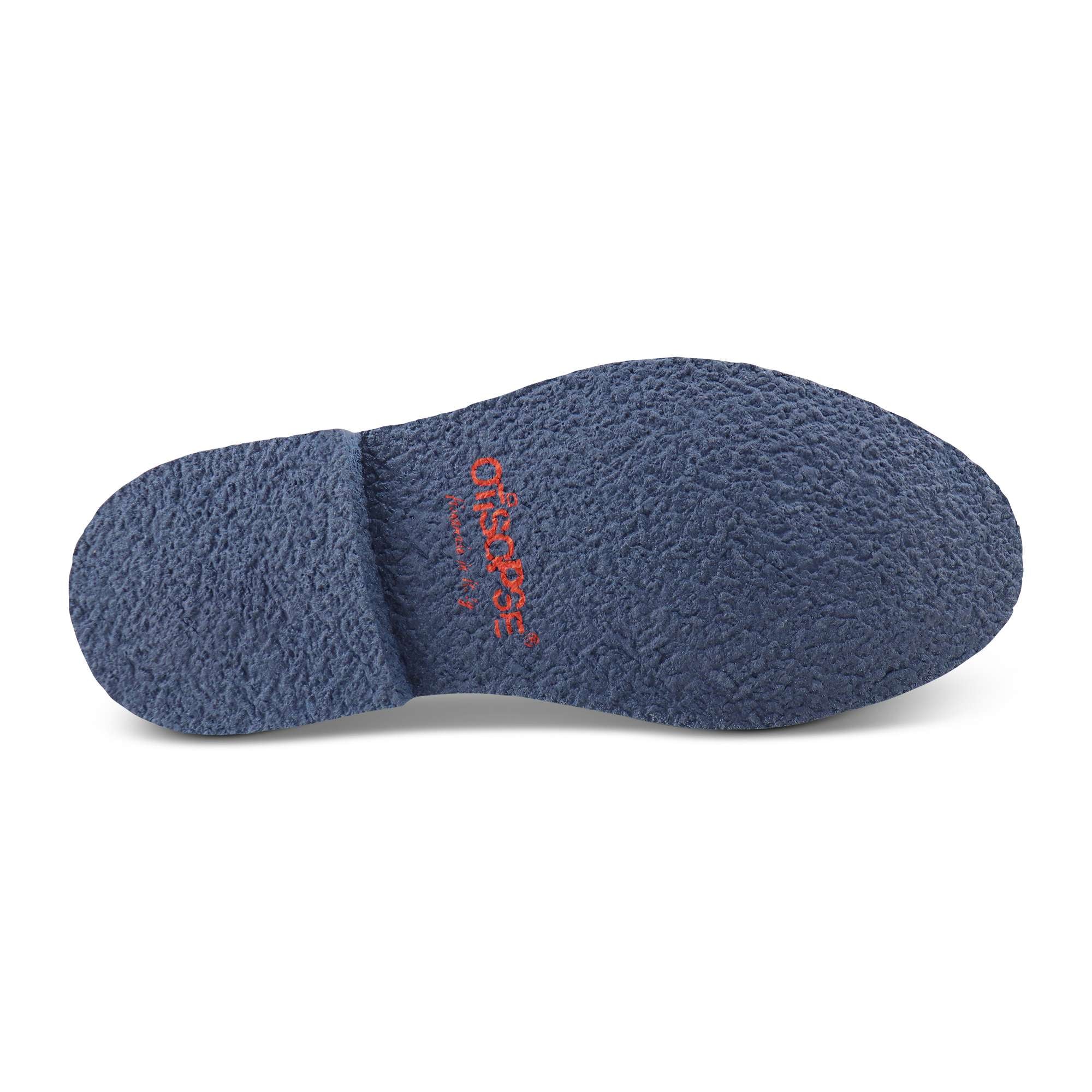 Slip-on blu in pelle martellata