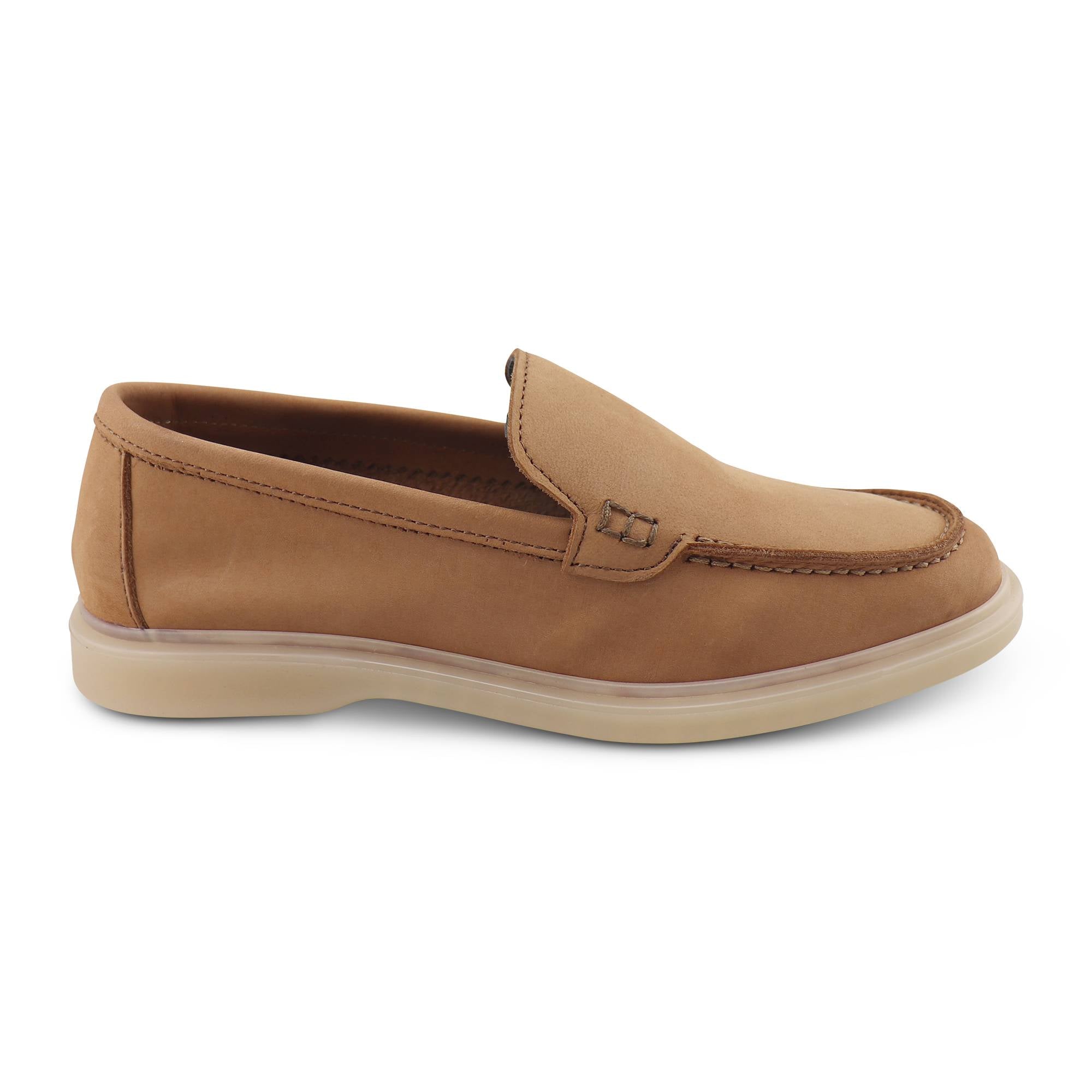 Camel nubuck moccasins
