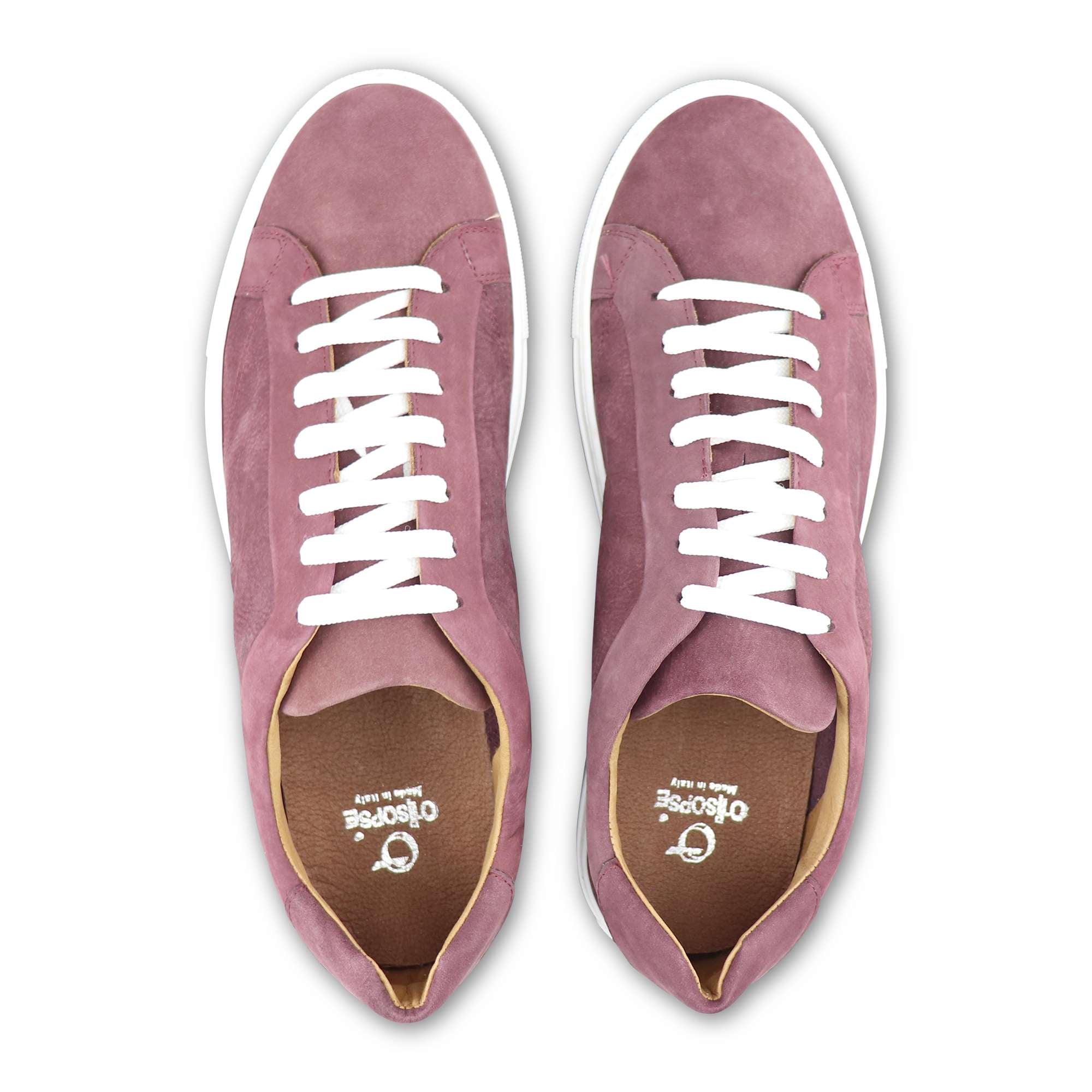 Sneakers bordeaux in nabuk