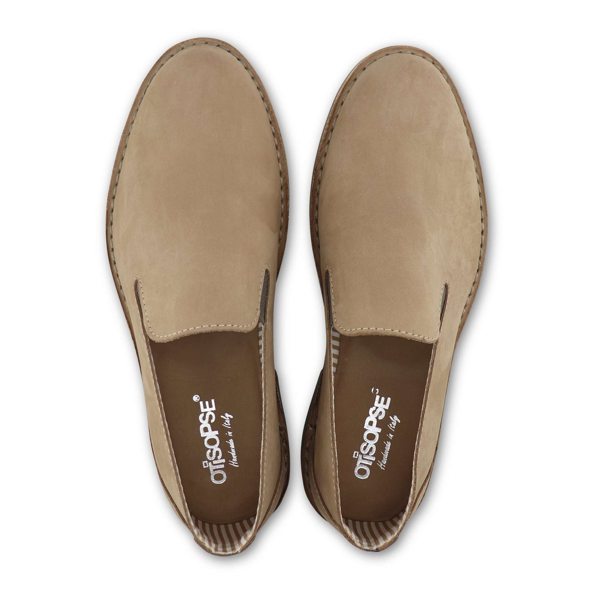 Slippers tortora in nabuk