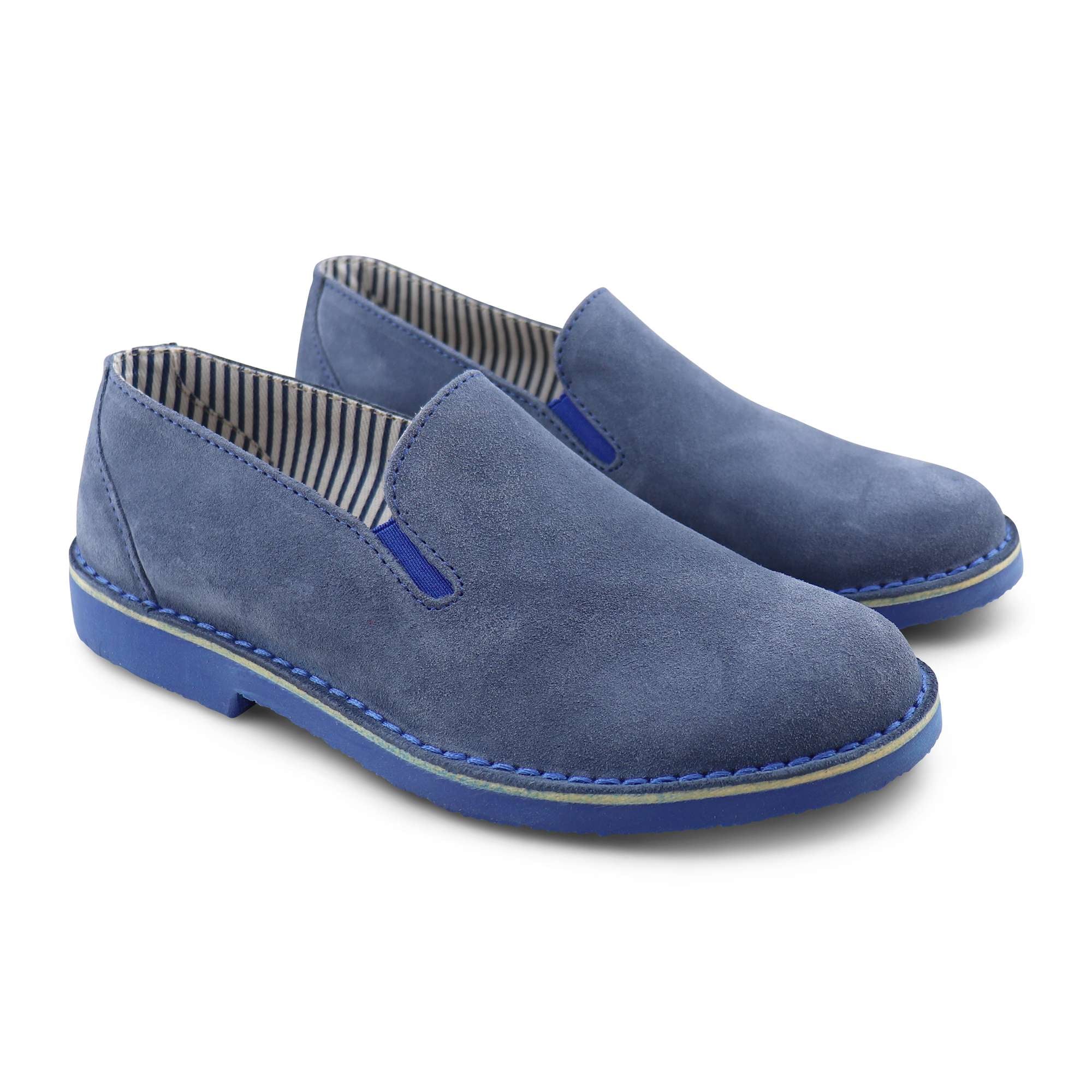 Slipper jeans in camoscio