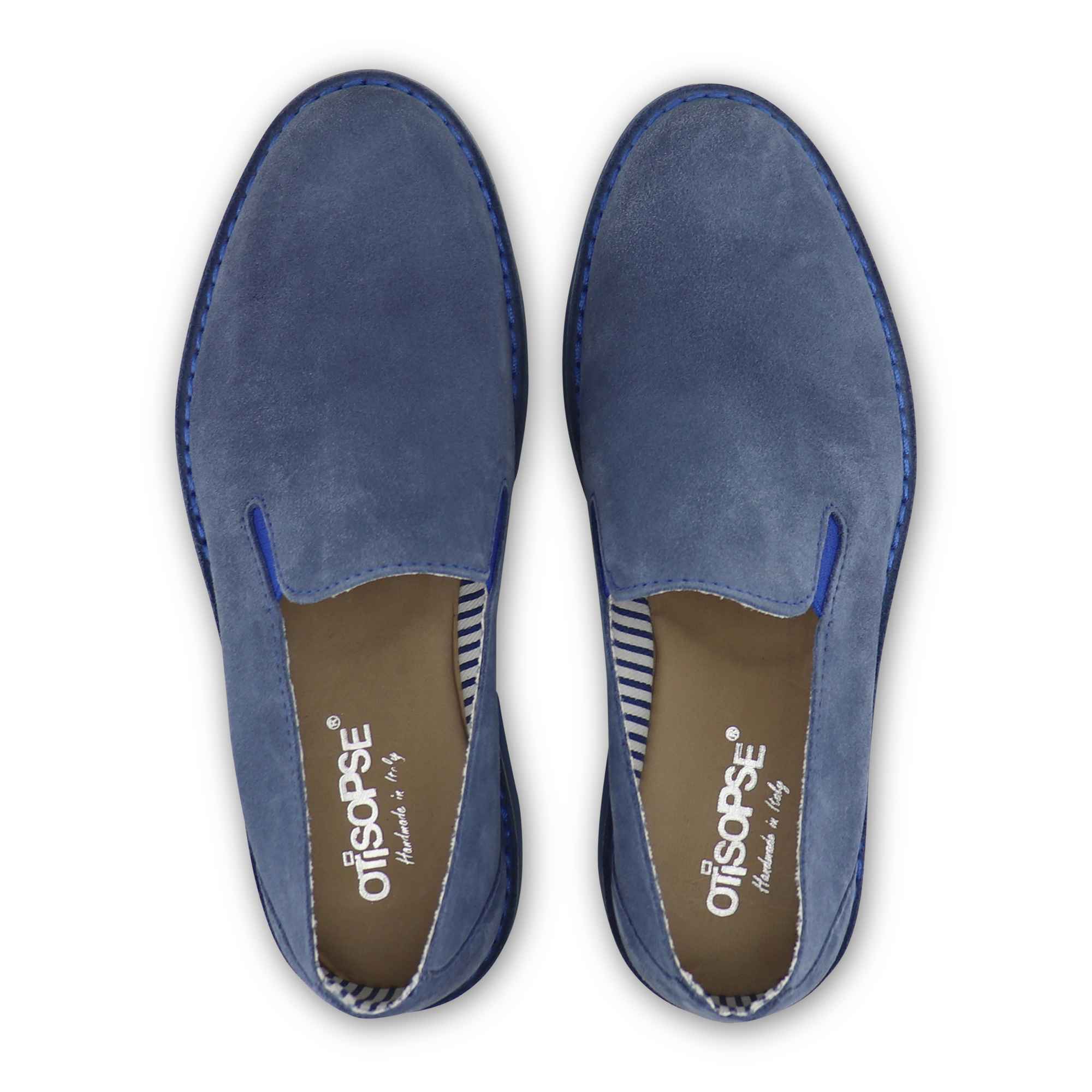 Slipper jeans in camoscio