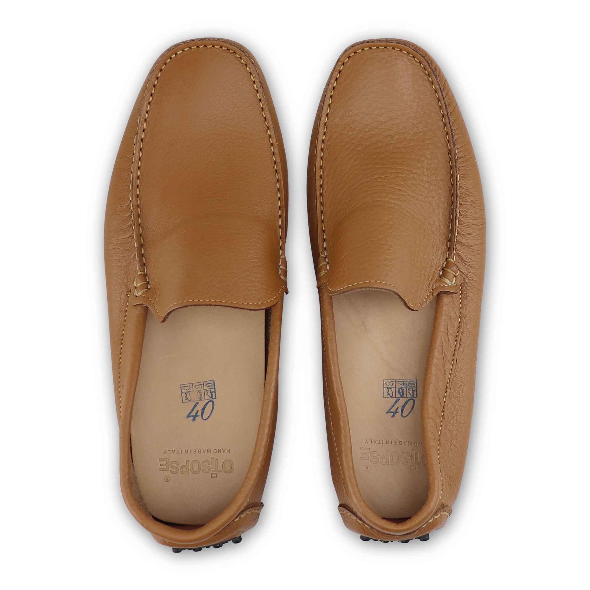 Hammered leather rubber pads