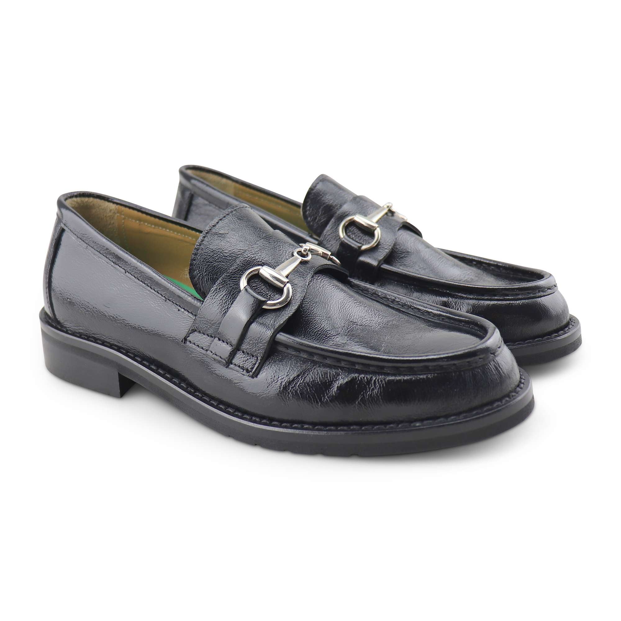 Mocassini neri in naplak