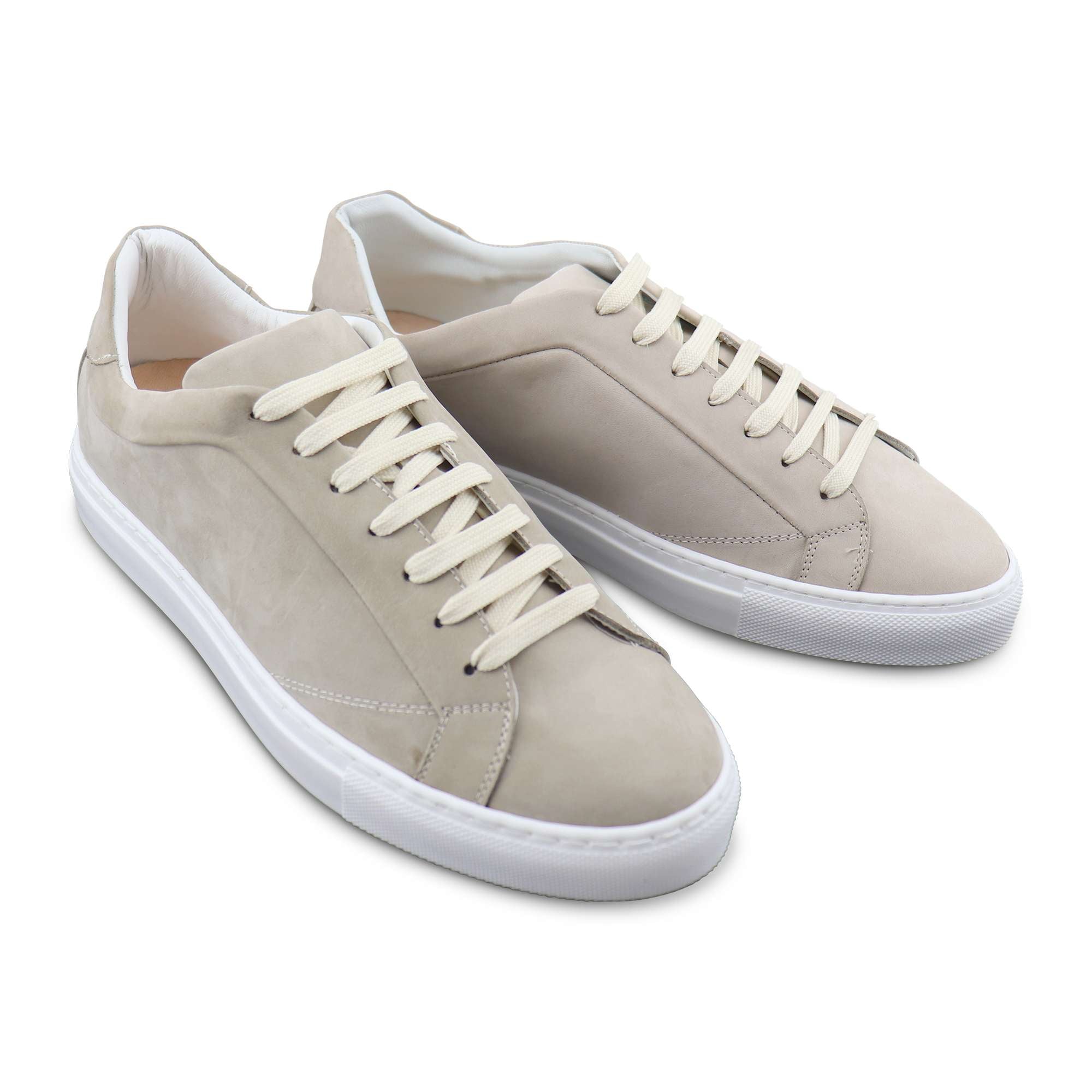 Sneakers ghiaccio in nabuk