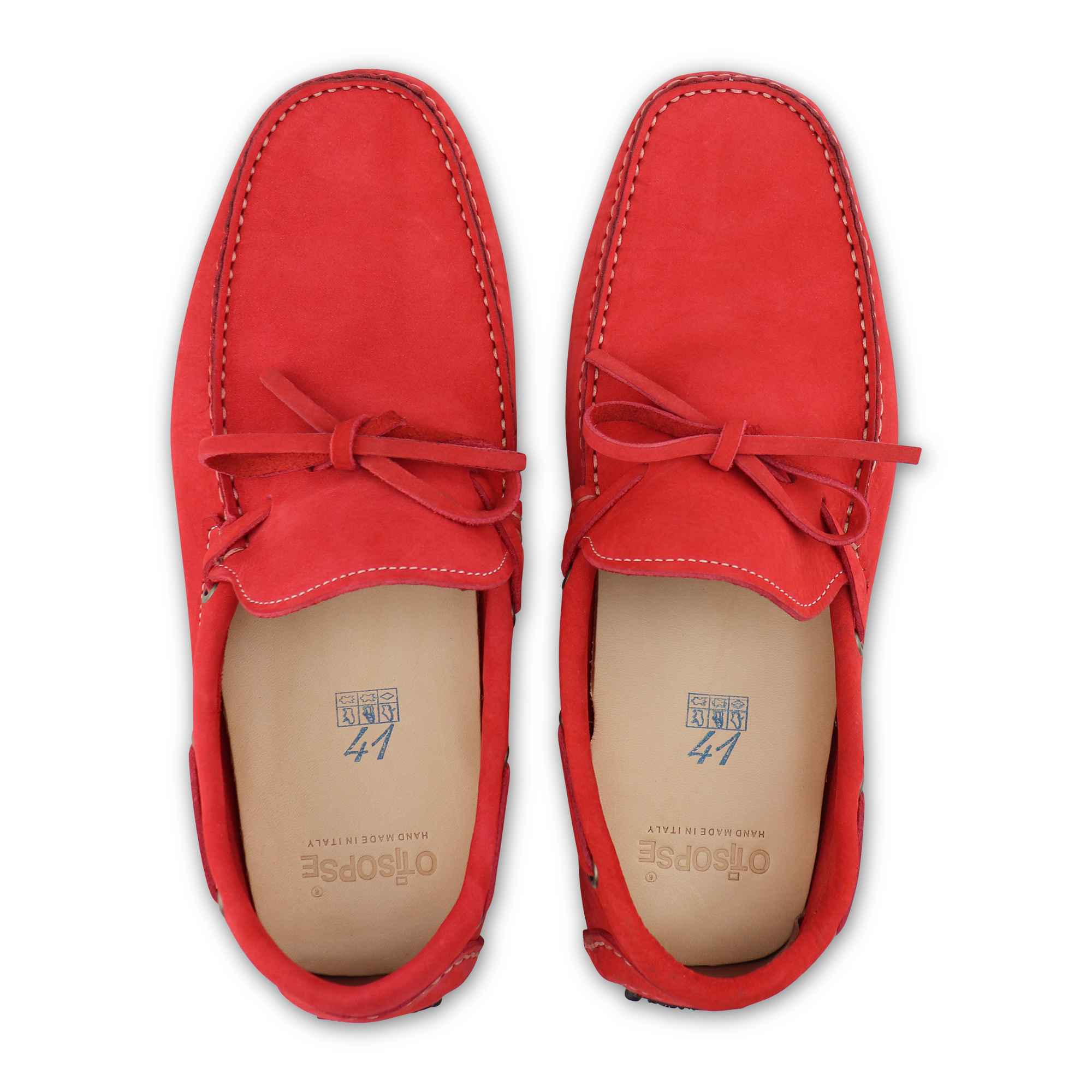 Gommini rosso in nabuk