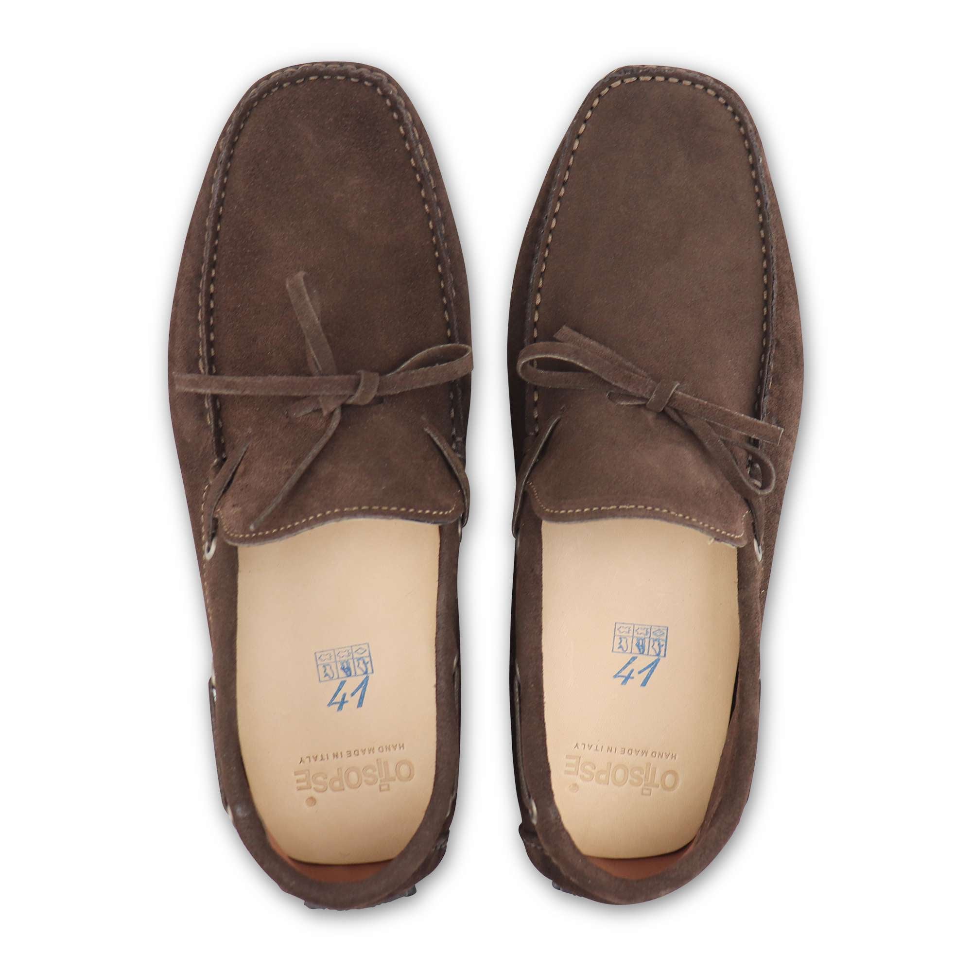 Gommini testa di moro in camoscio