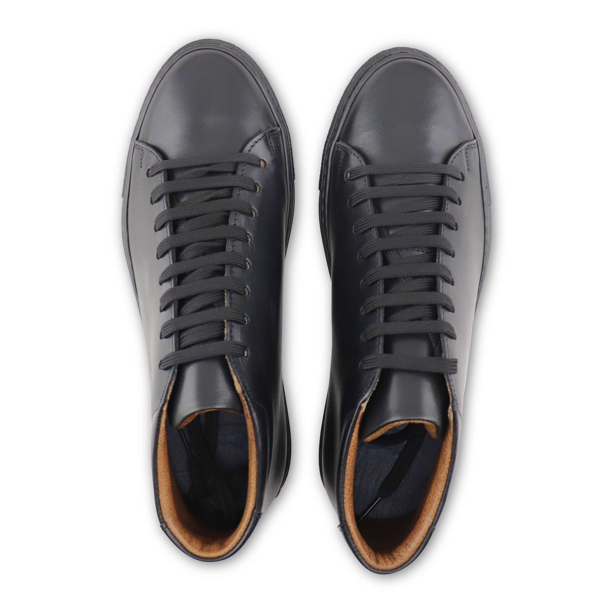 Sneakers nere in pelle