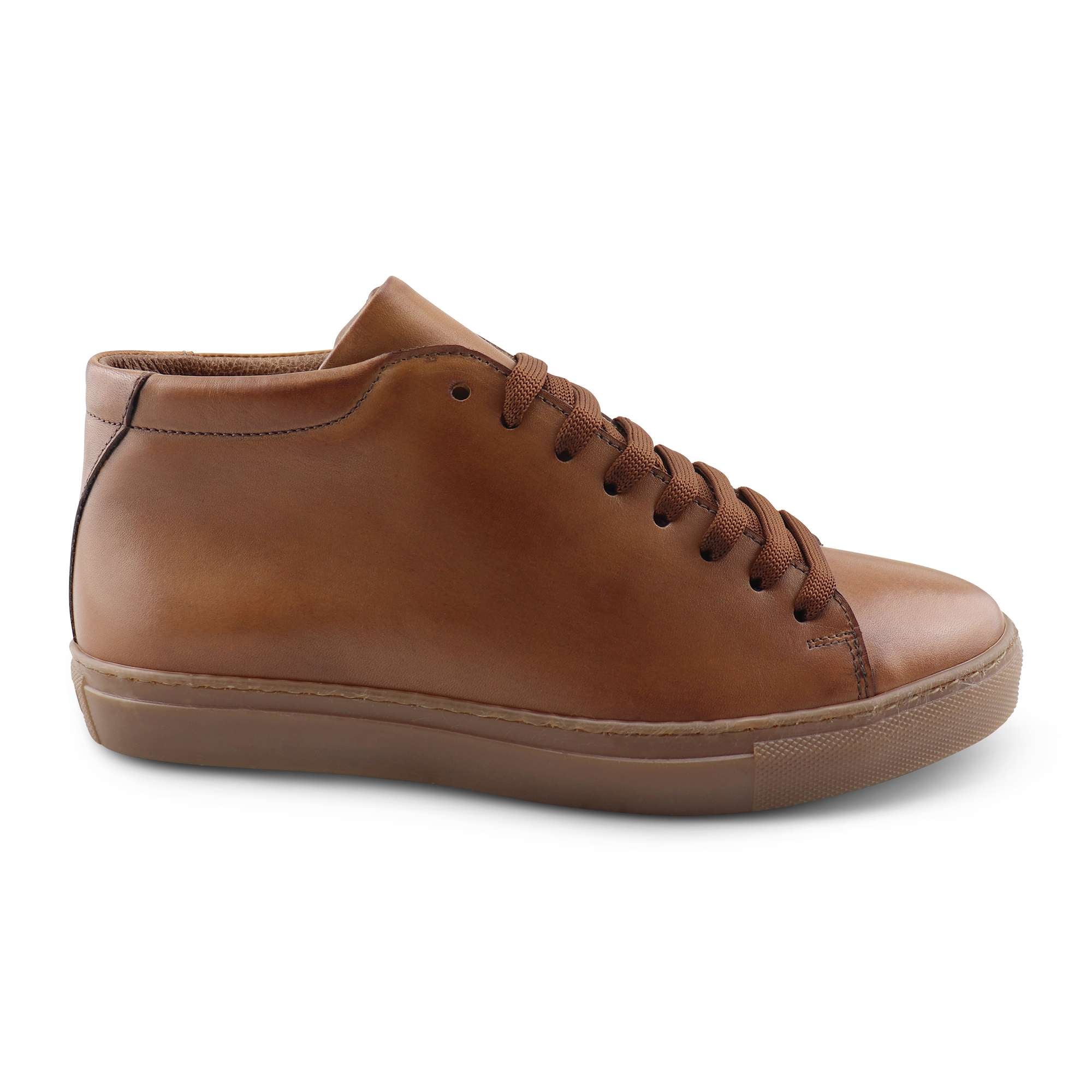 Leather sneakers in leather