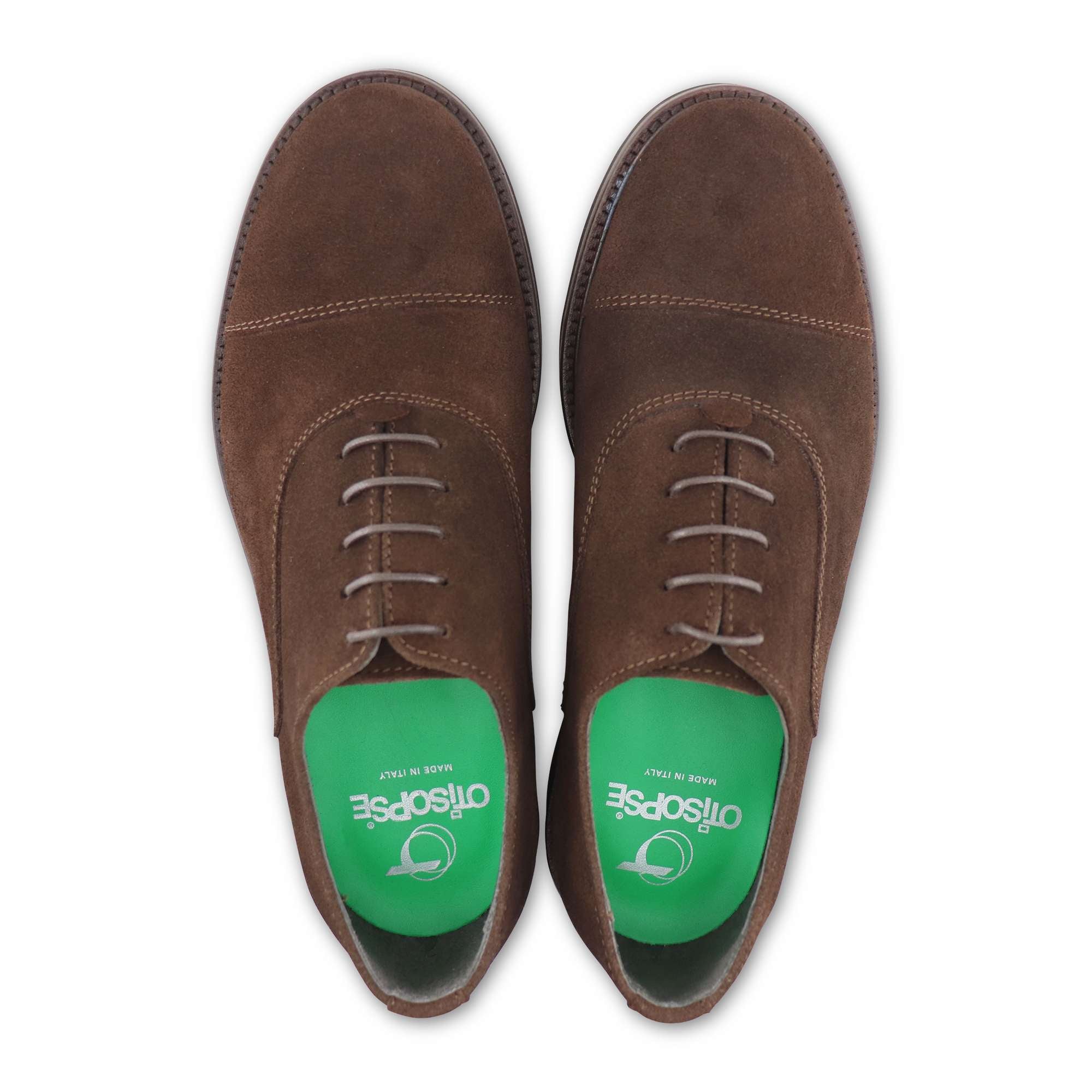 Francesina in camoscio sigaro