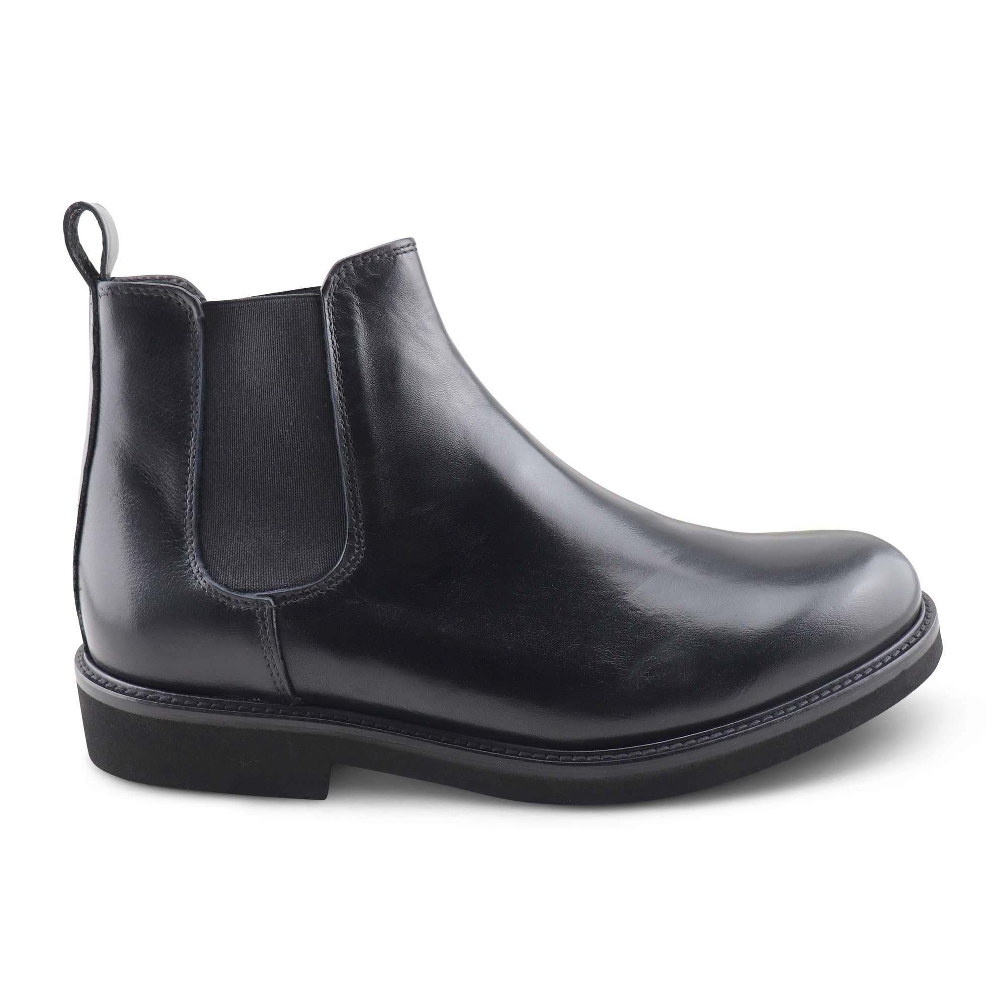 Black leather Chealse