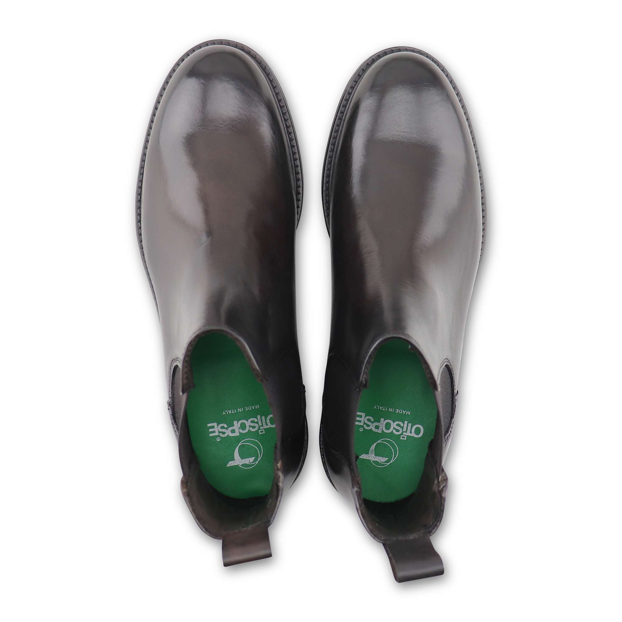 Dark brown leather Chealse