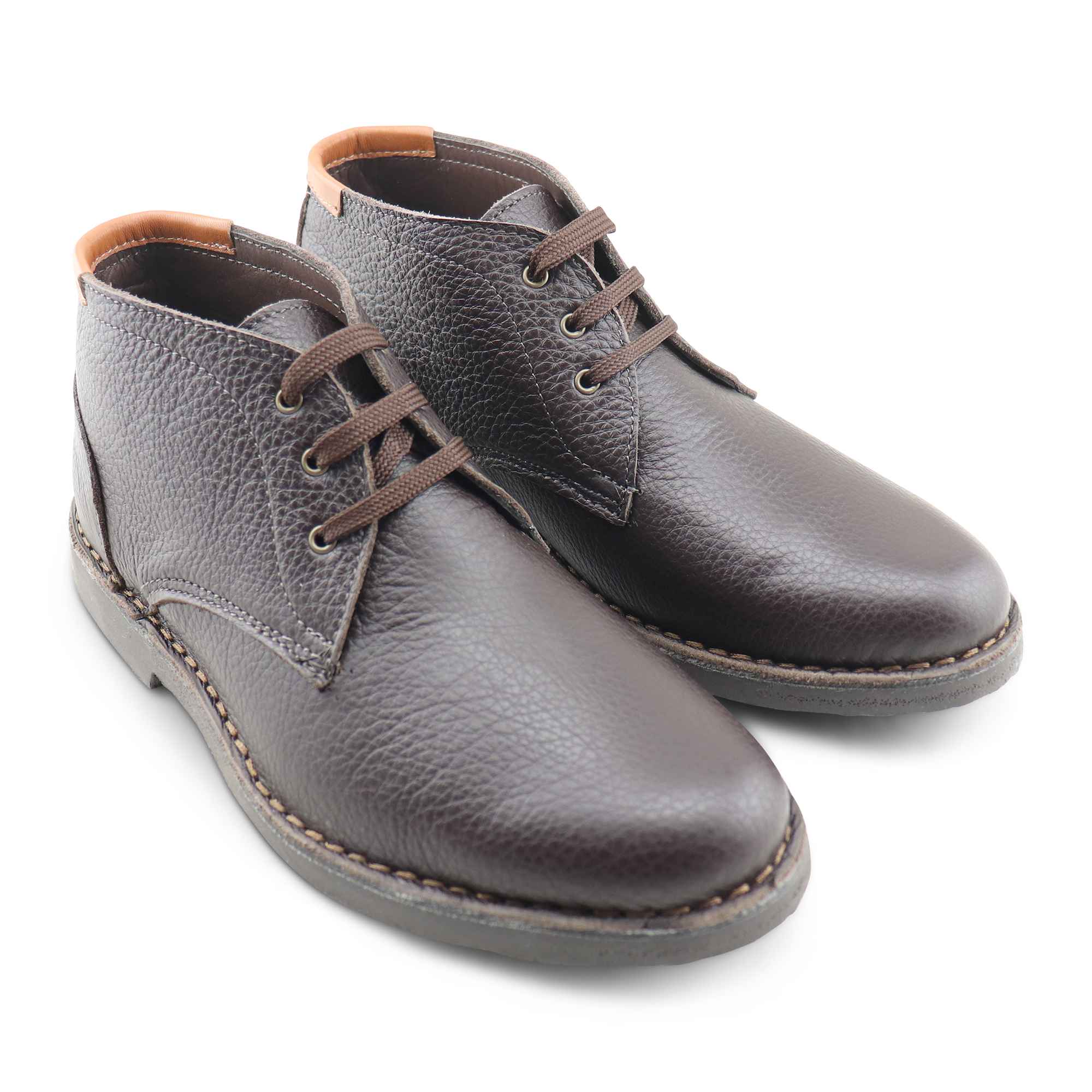 Polacchine in pelle martellata testa di moro