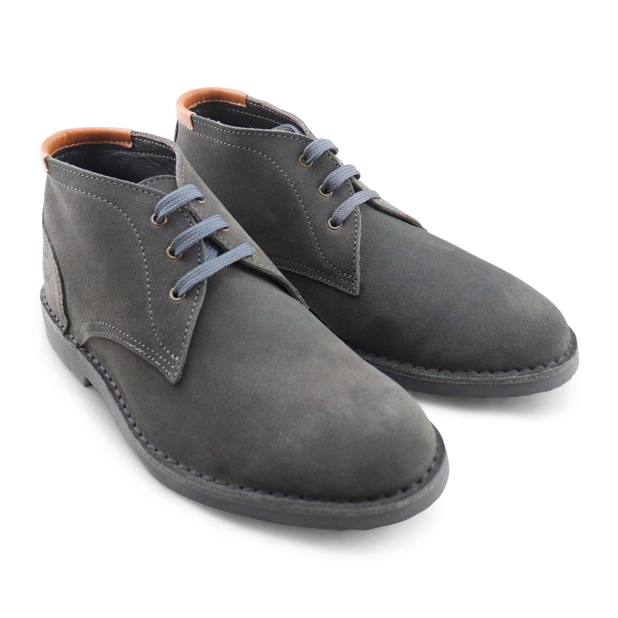 Polacchine in camoscio grigio fumo