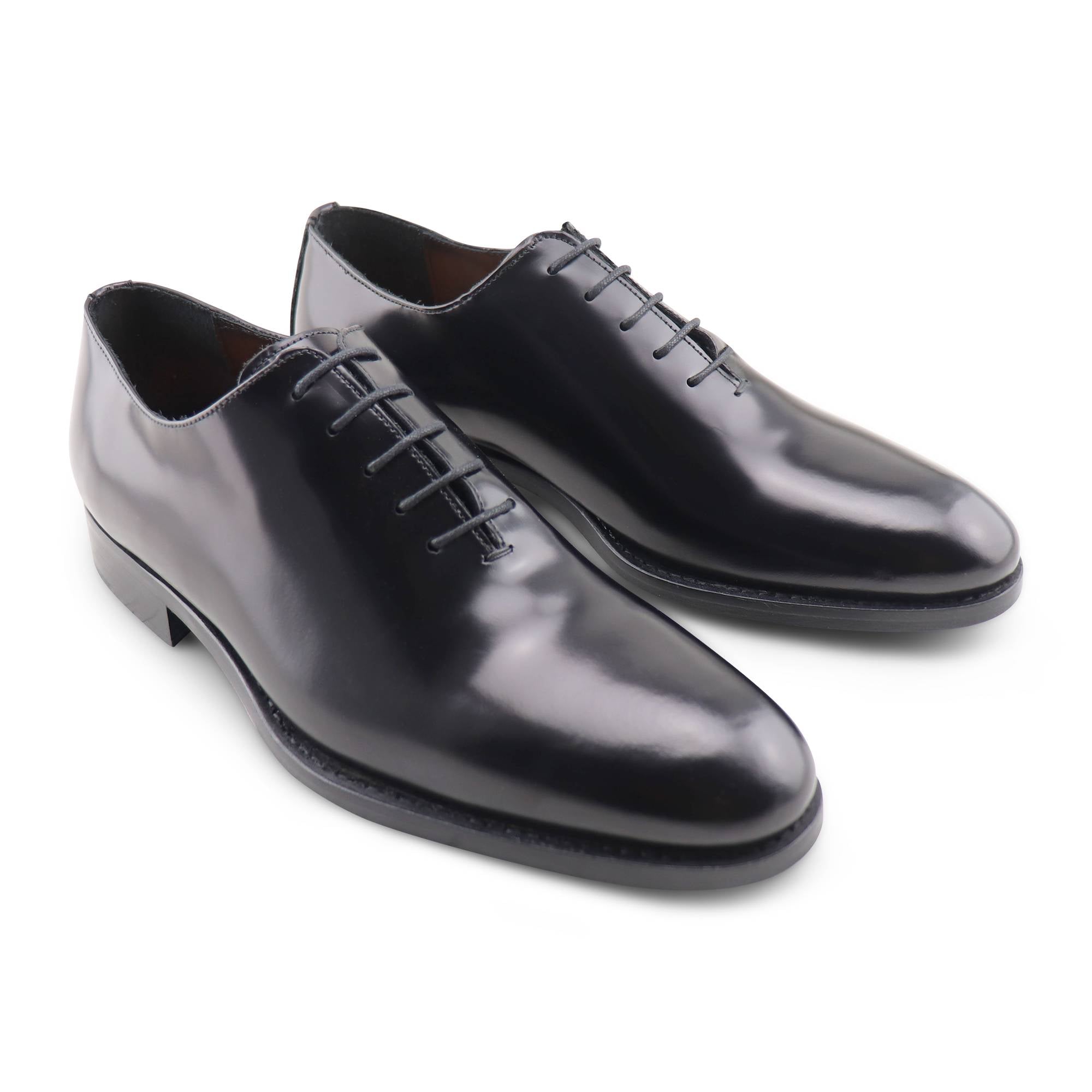 Francesine nere in pelle spazzolata