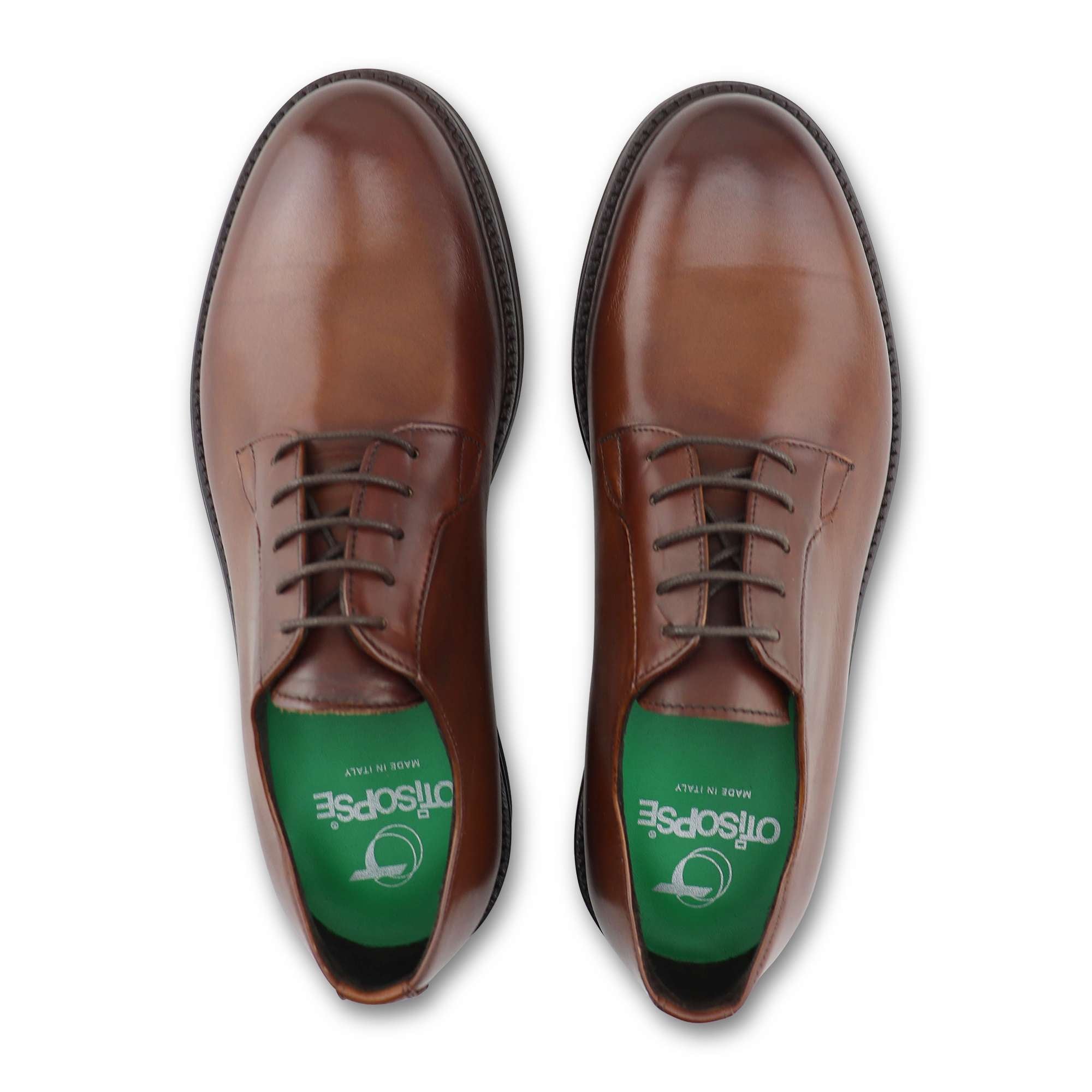 Leather derby in leather