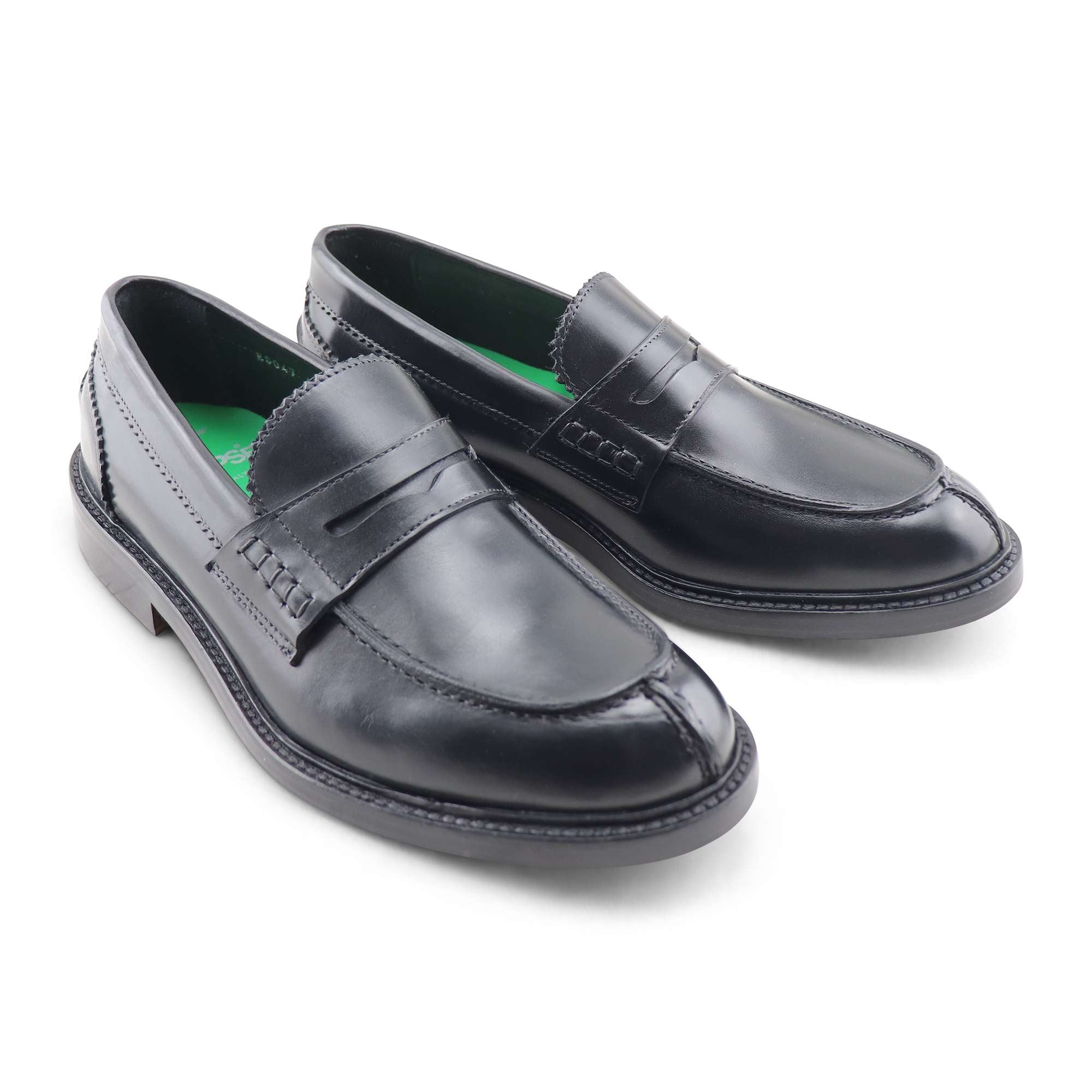 Mocassini neri in pelle