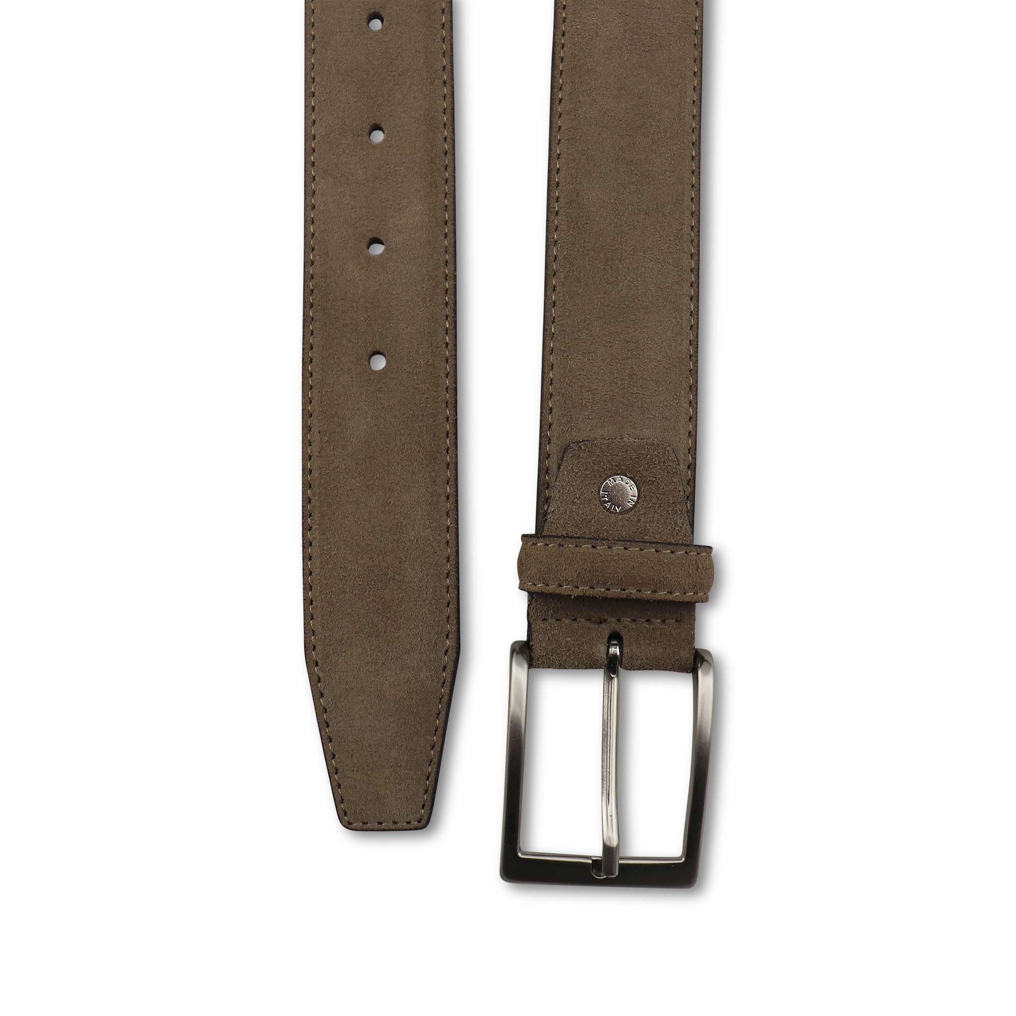 Cintura taupe in camoscio