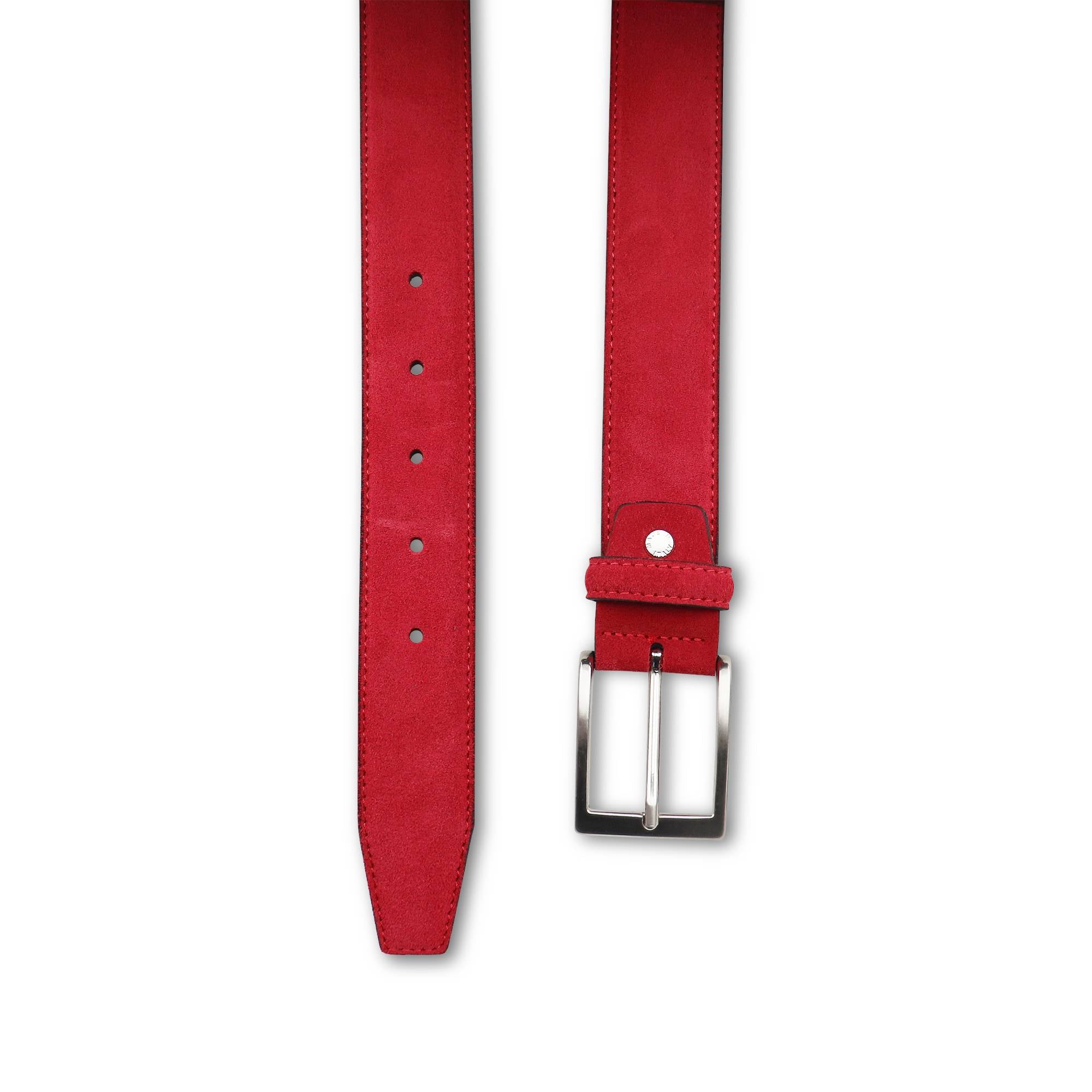Red suede belt