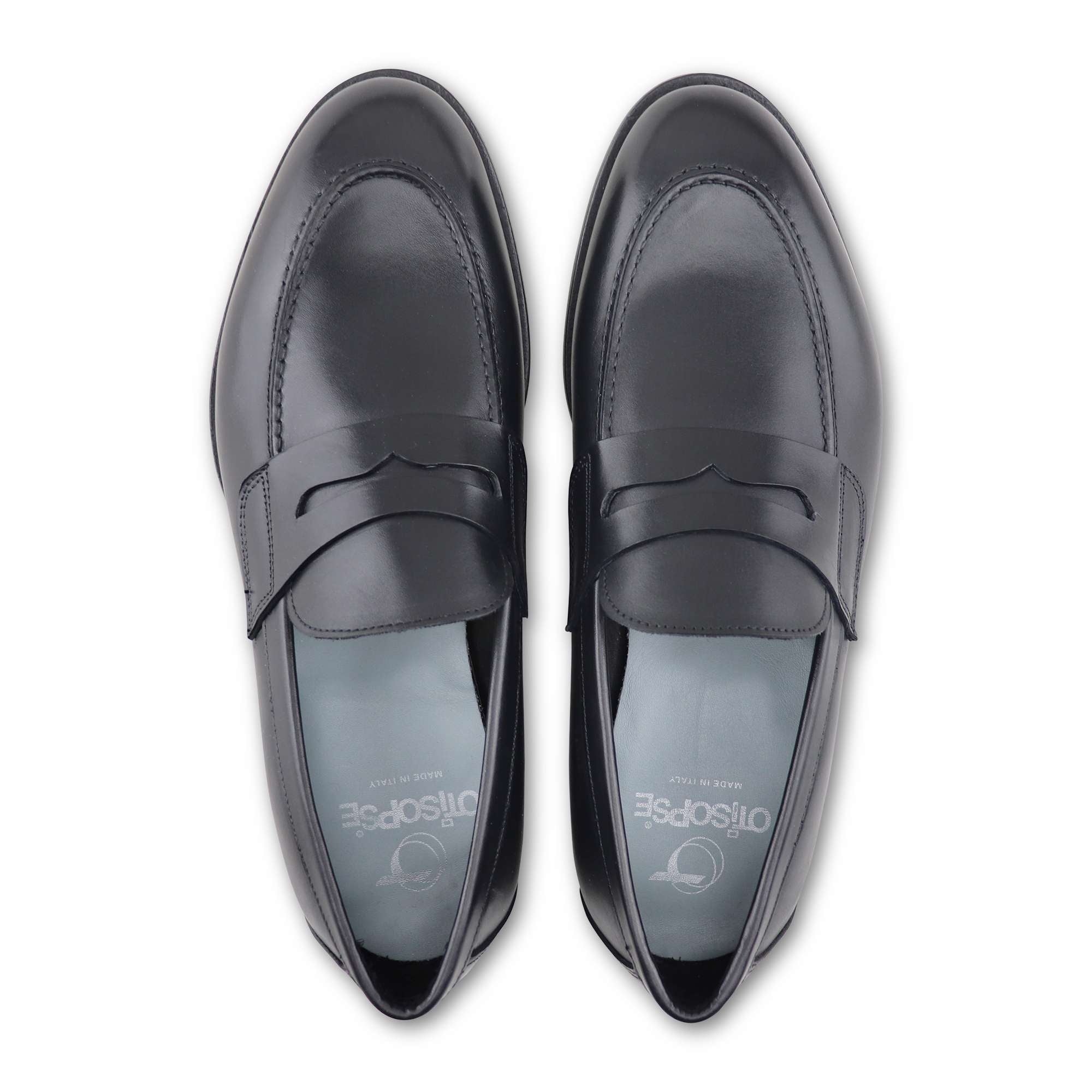 Mocassini neri in pelle