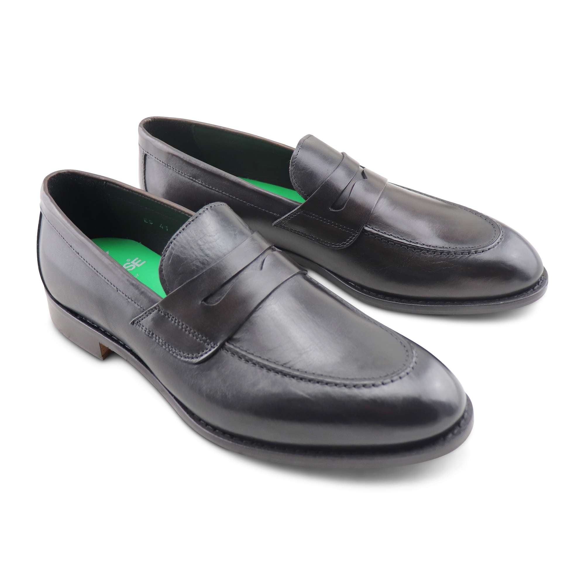 Mocassini testa di moro in pelle