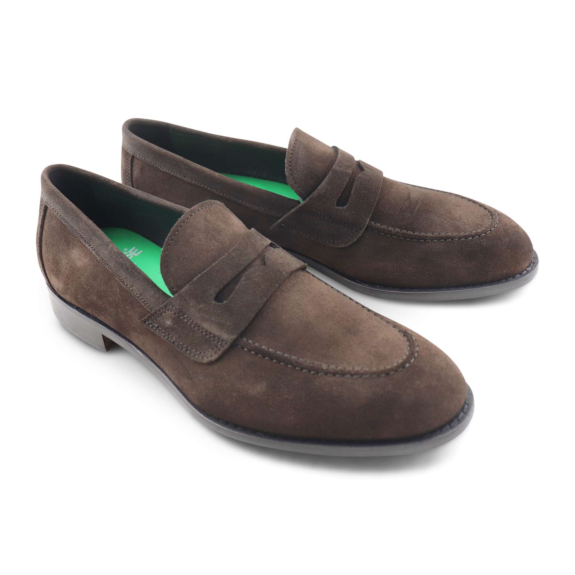 Mocassini testa di moro in camoscio