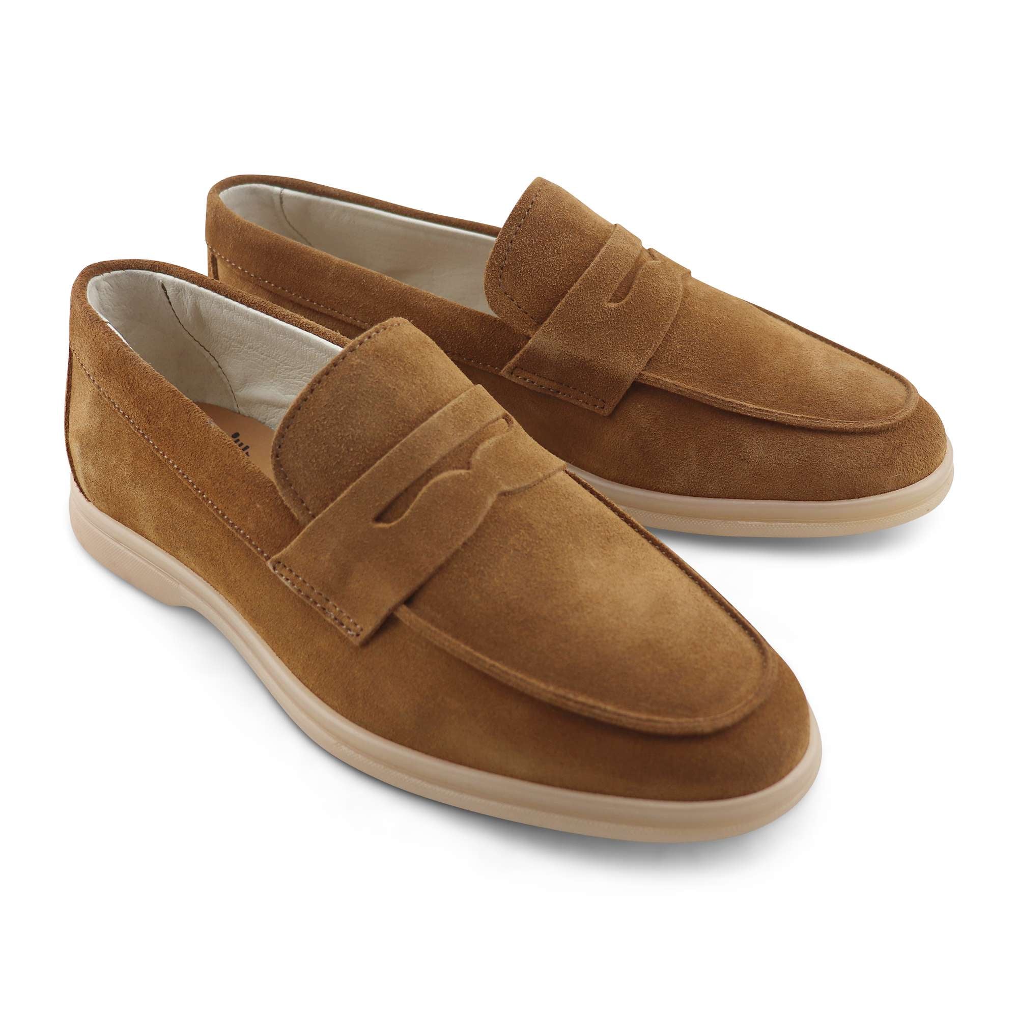 Mocassini bruciato in camoscio