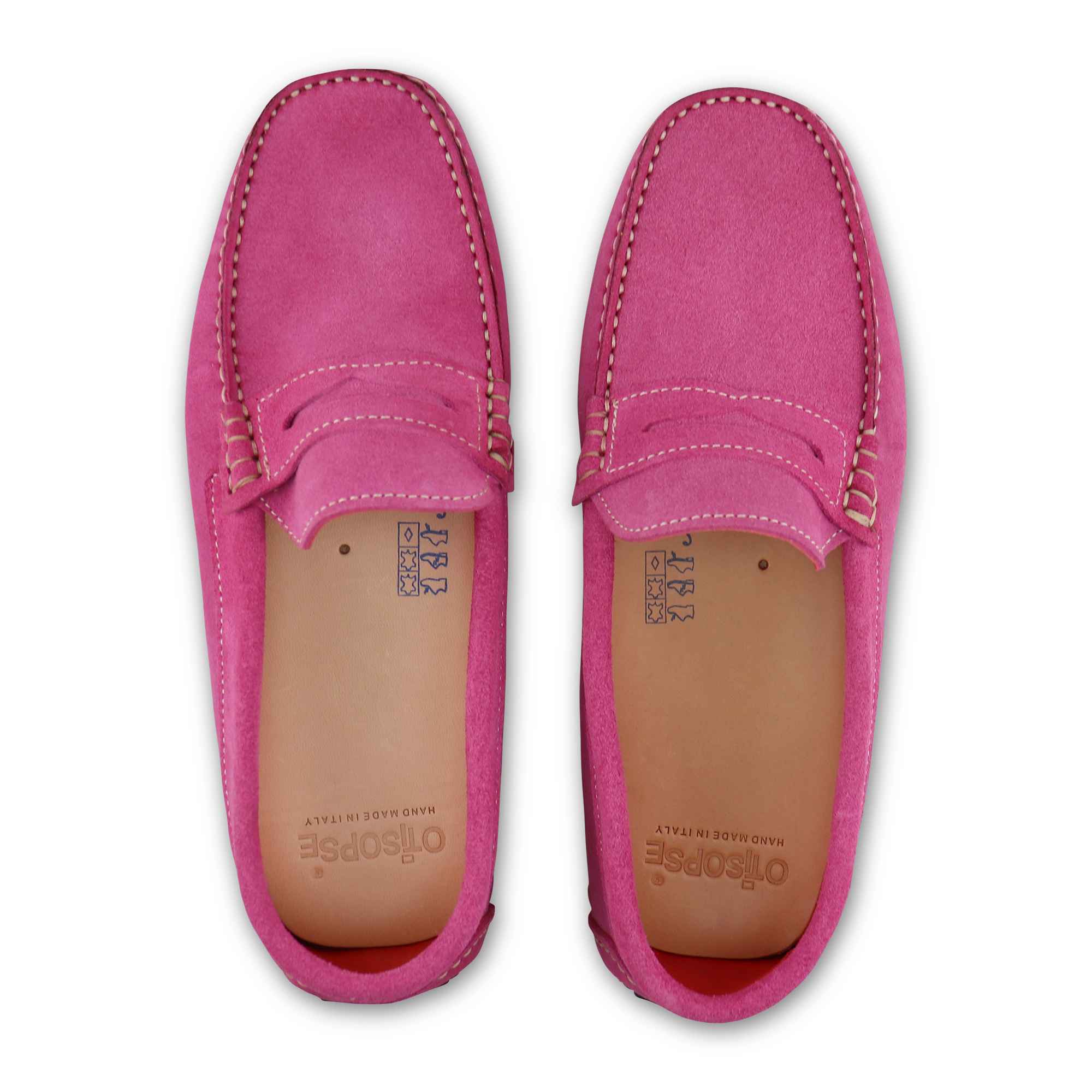 Gommini in camoscio fuxia