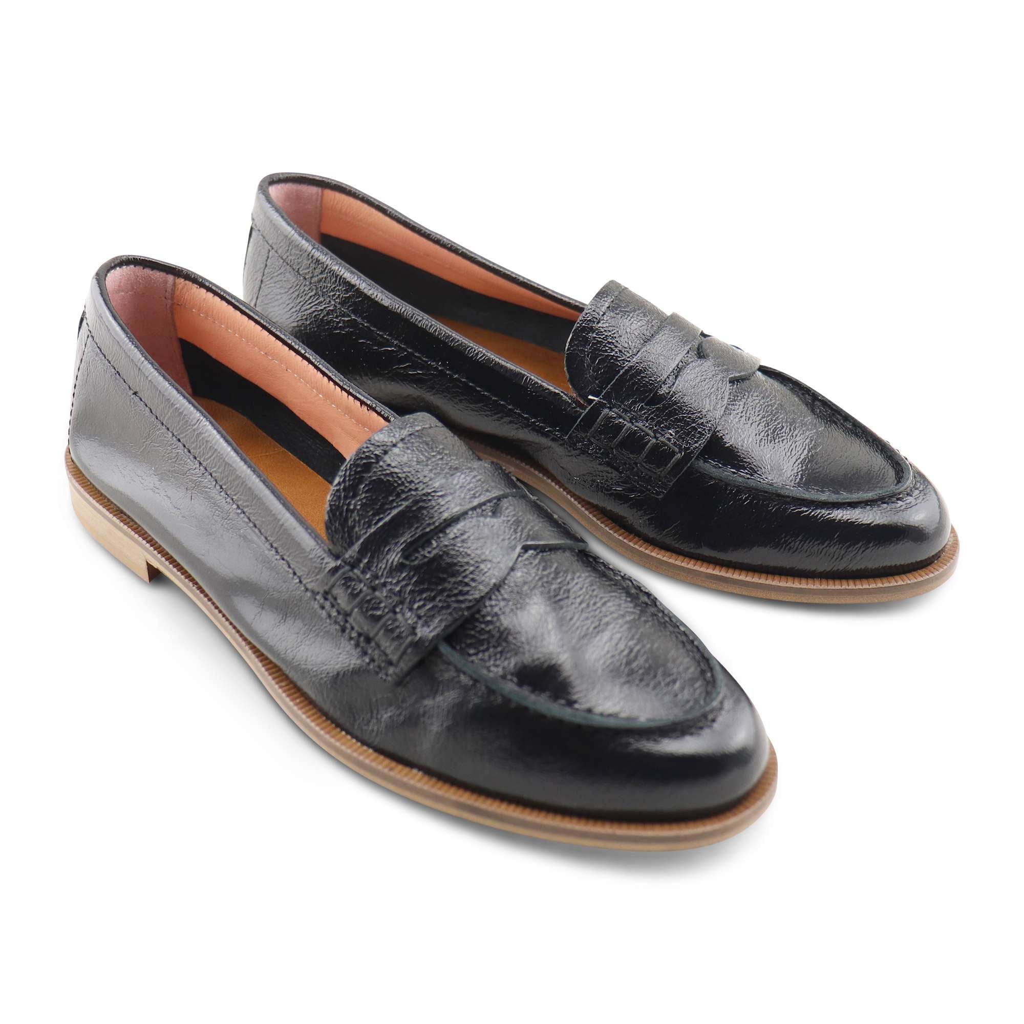 Mocassini neri in naplak