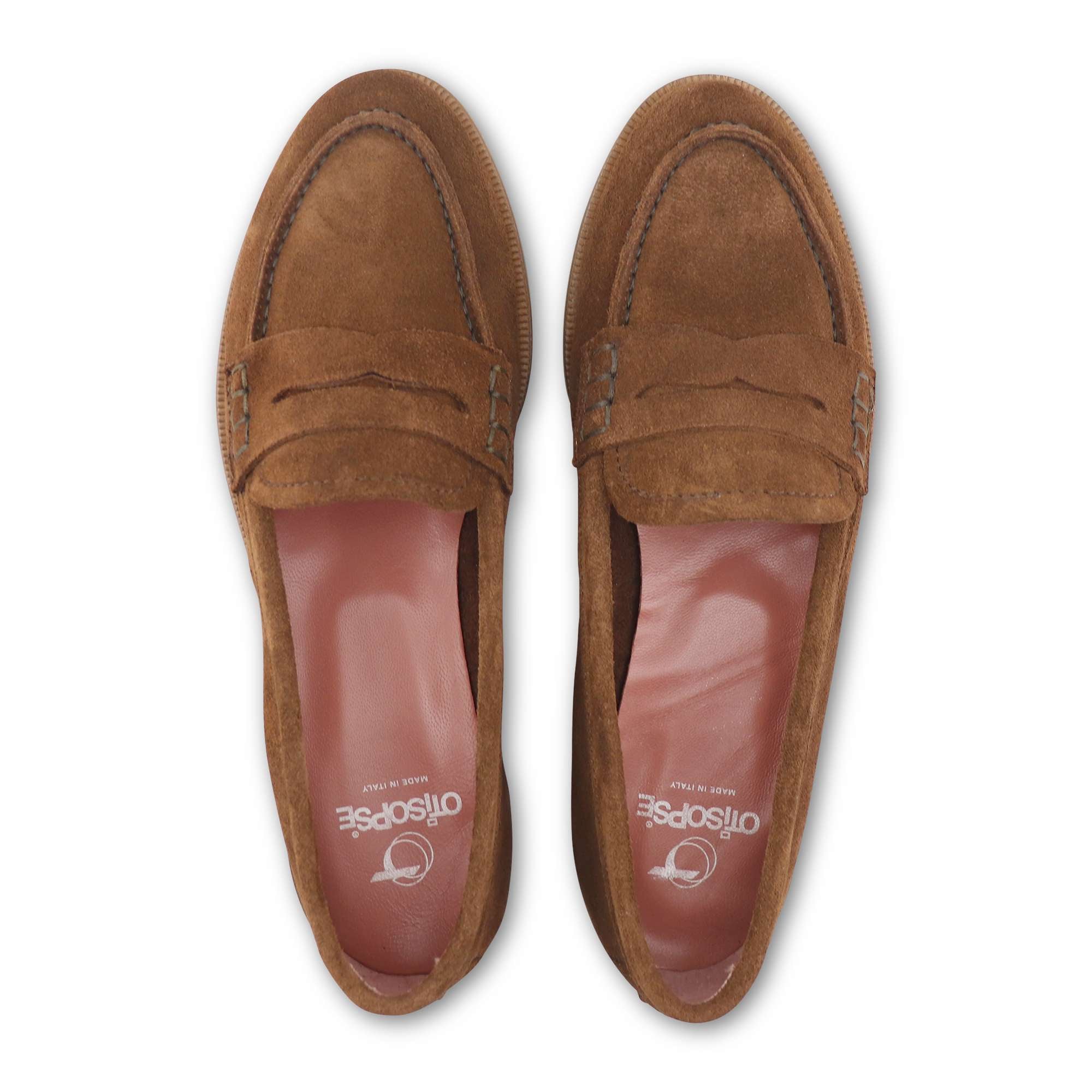 Mocassini sigaro in camoscio