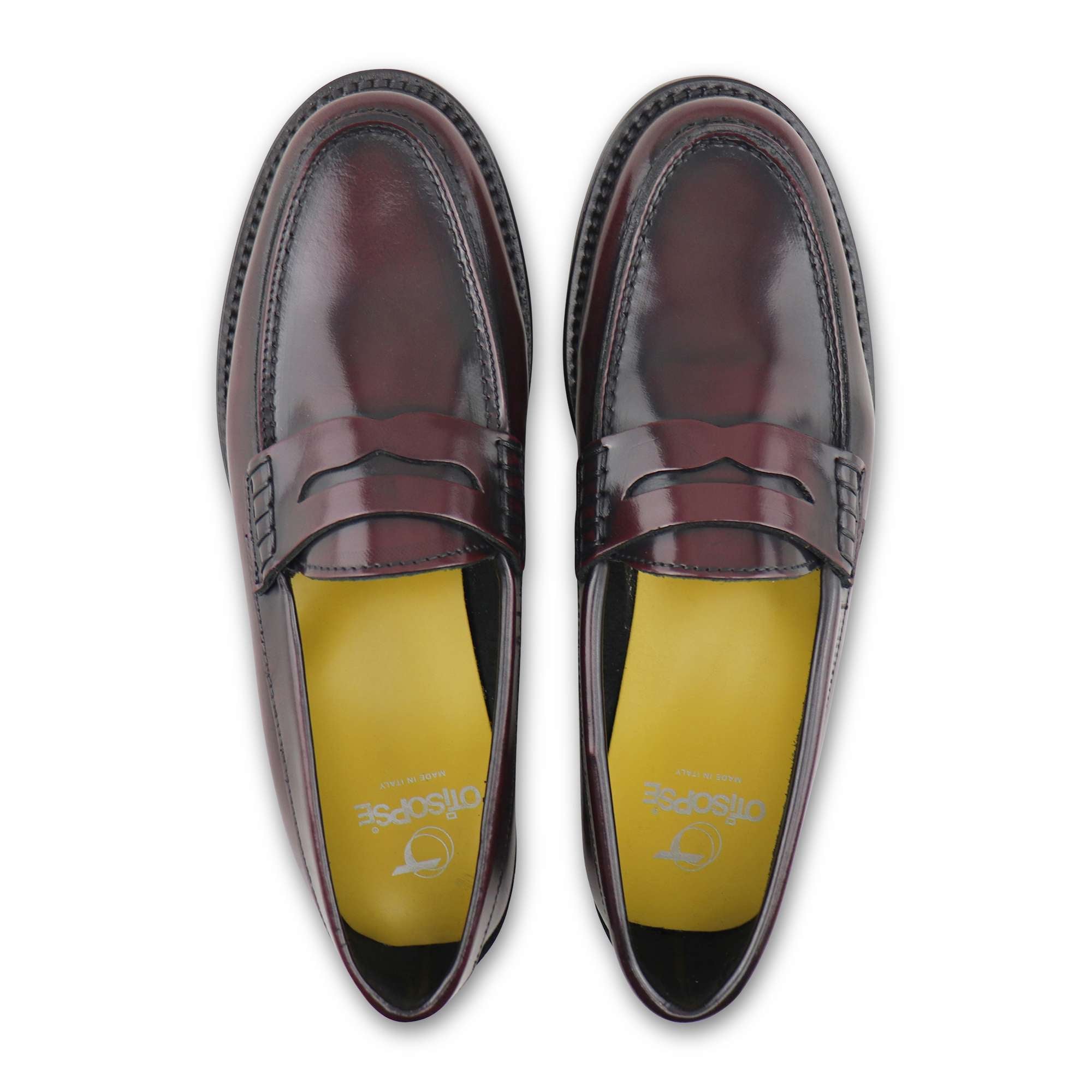 Mocassini donna in pelle bordo spazzolata