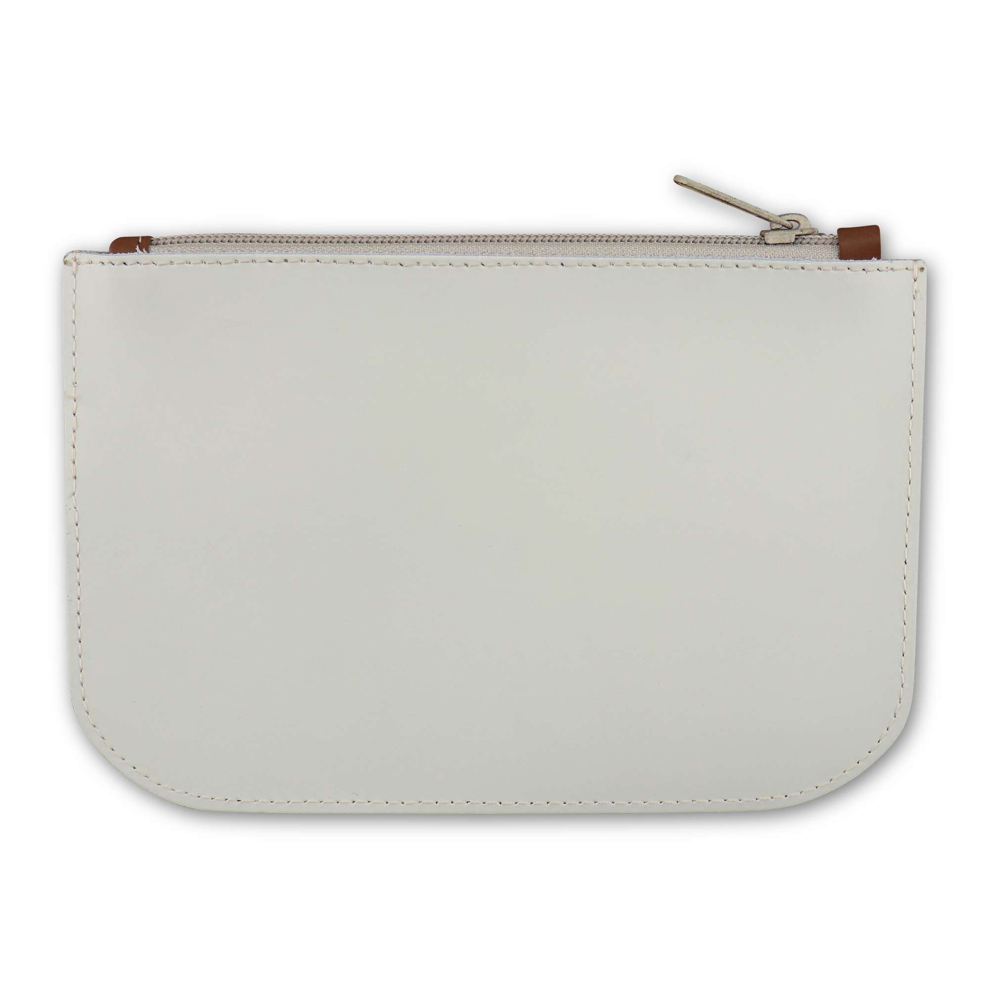 Pochette bianca in pelle