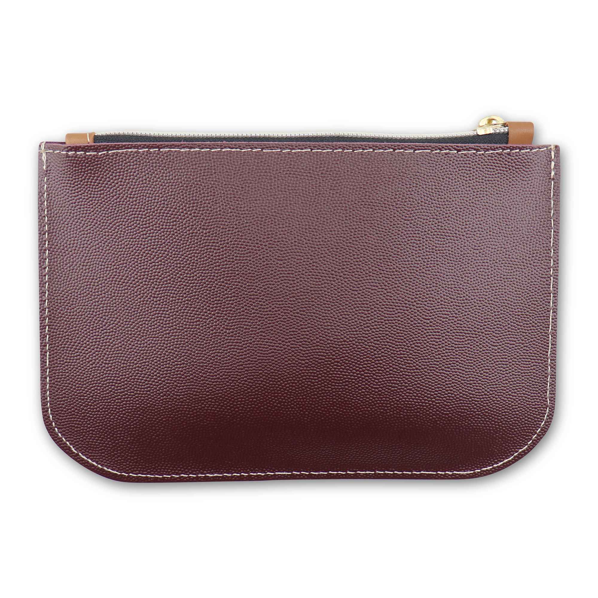 Pochette bordeaux in pelle