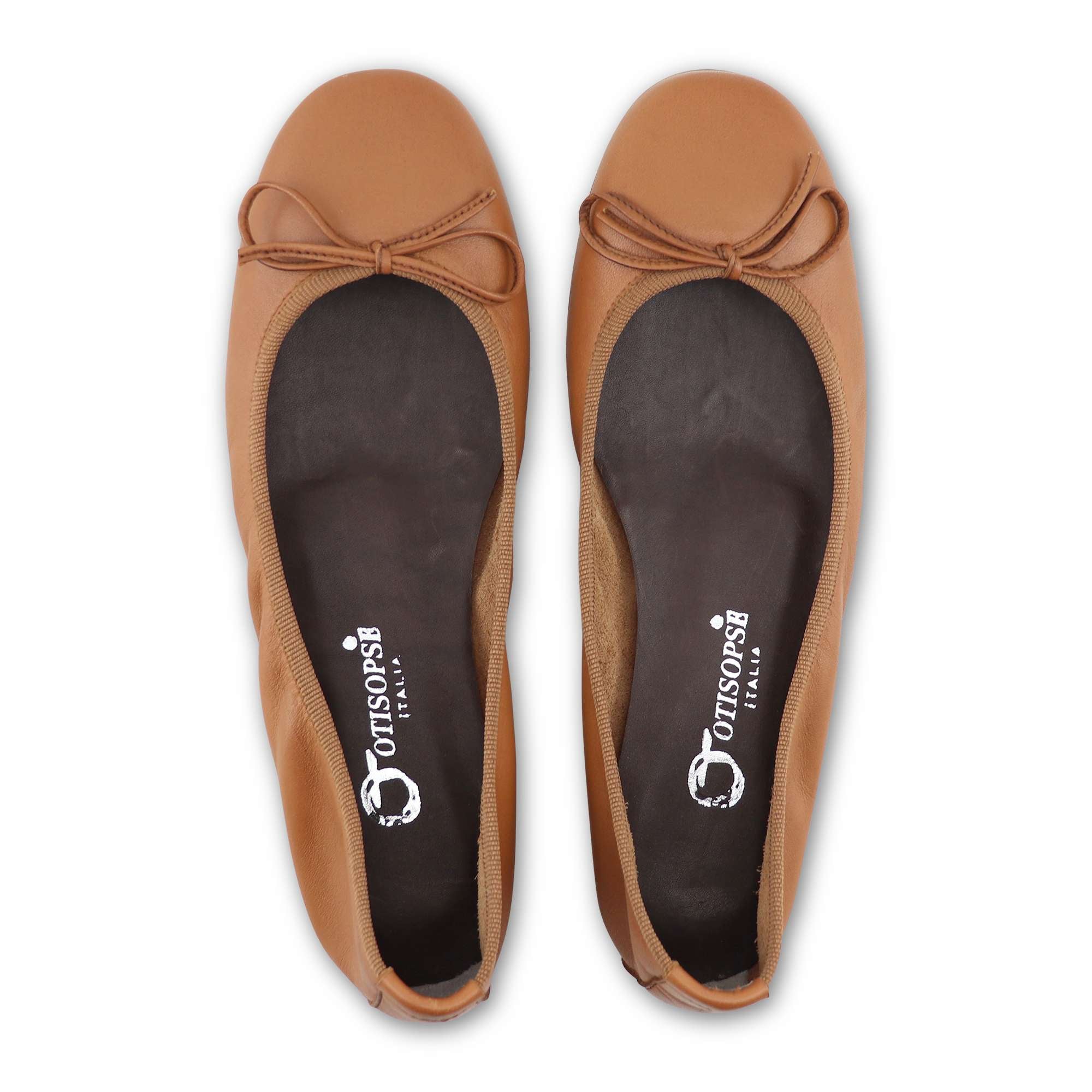 Flat shoes seta cuoio