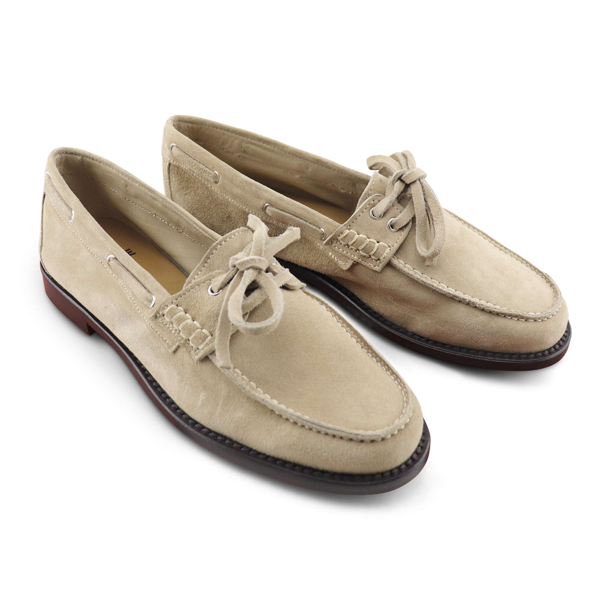 Mocassini fausta taupe in camoscio