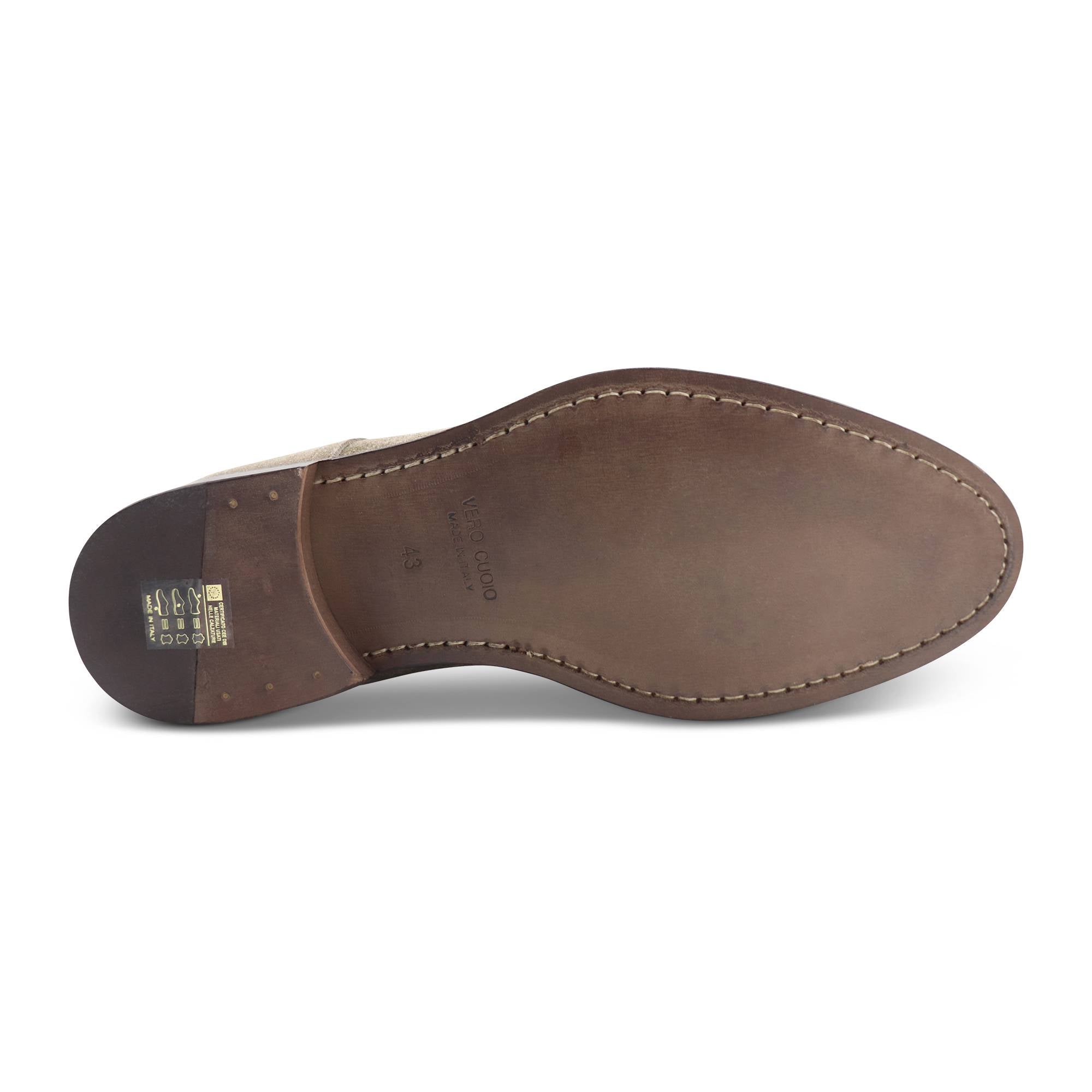 Francesina in camoscio marrone