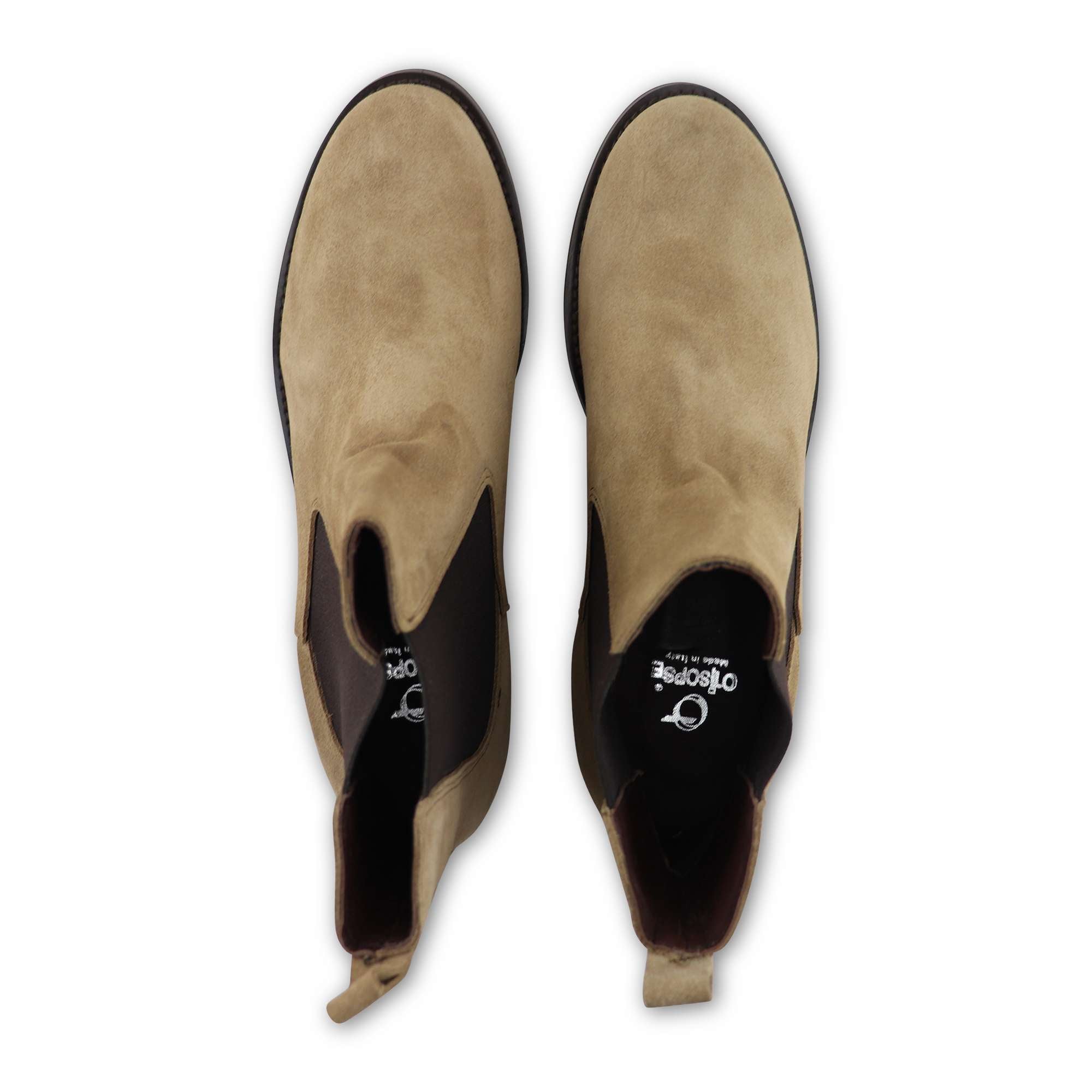 Chelsea in camoscio taupe