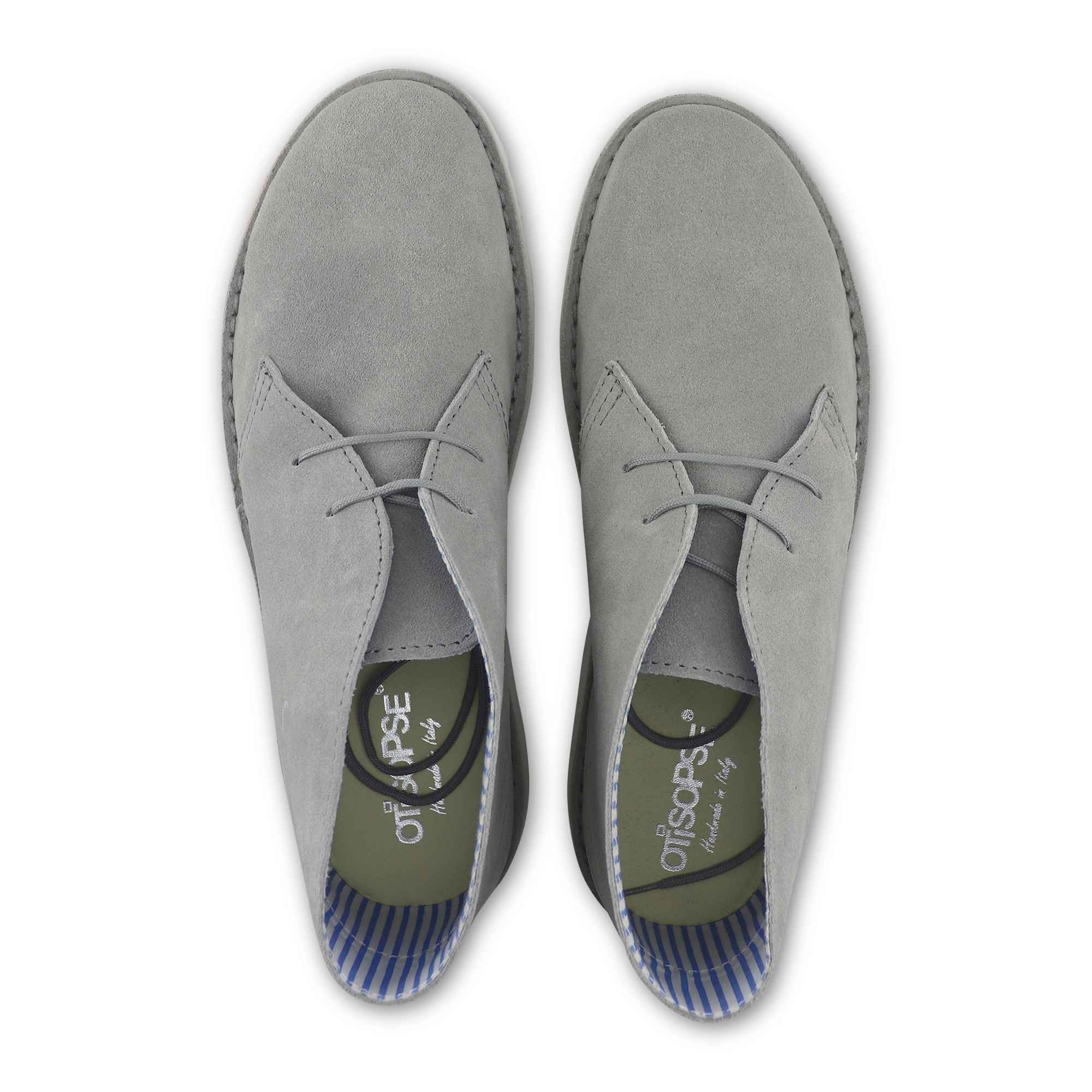 Polacchine Vibram in camoscio grigio