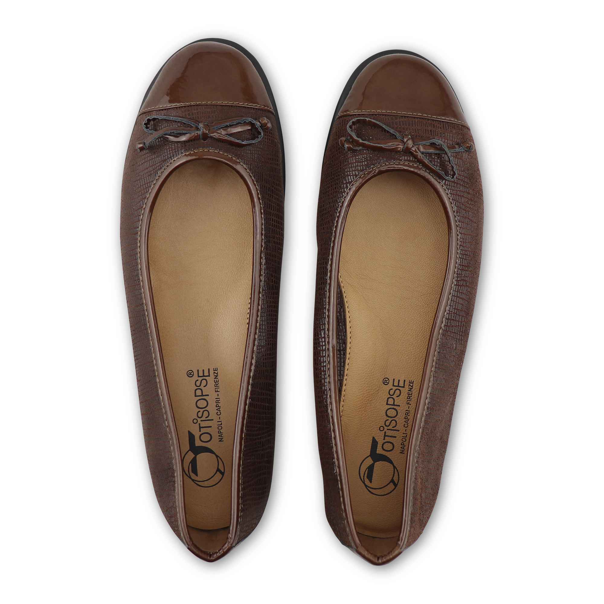 Mocassini marroni in vernice