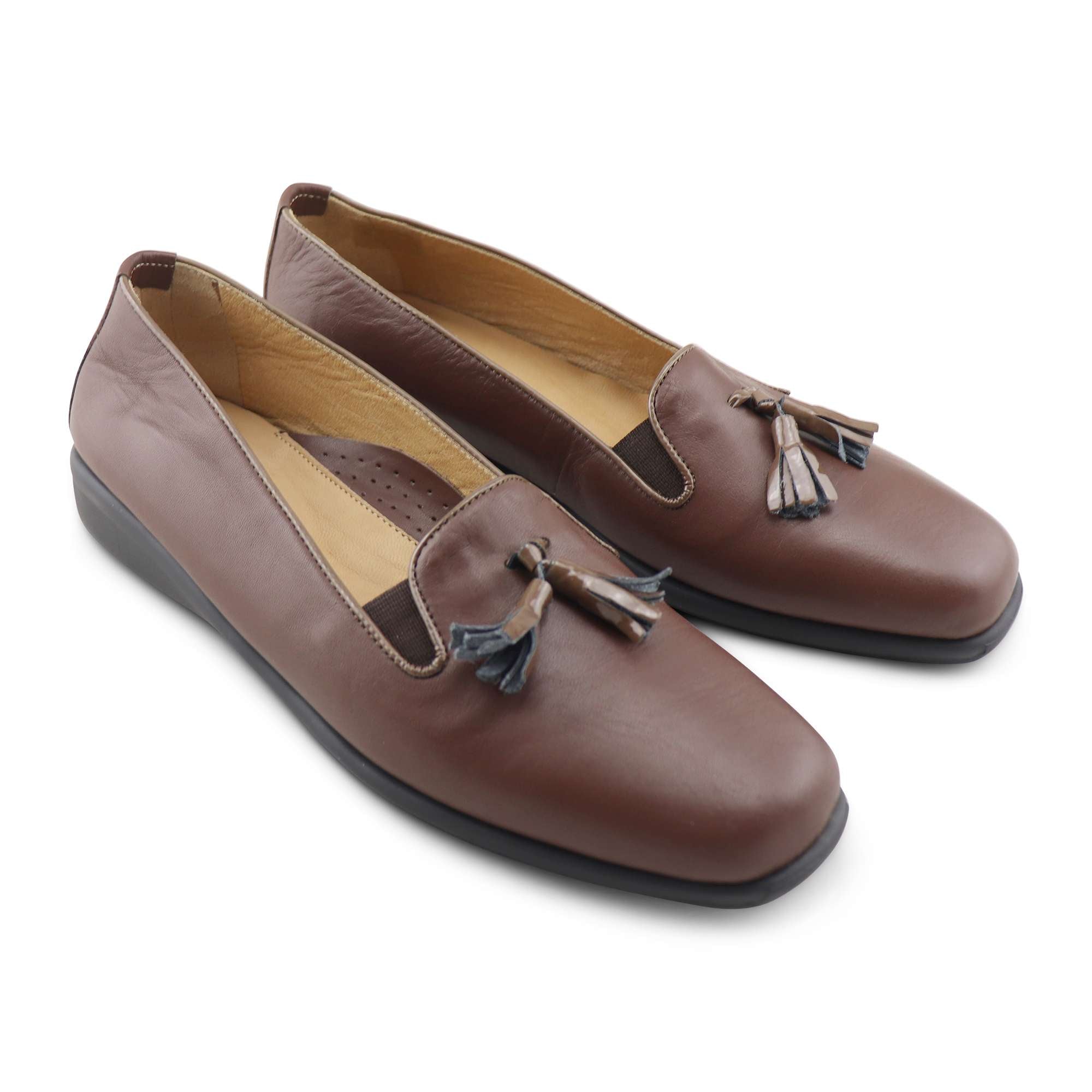 Tassel marrone in nappa