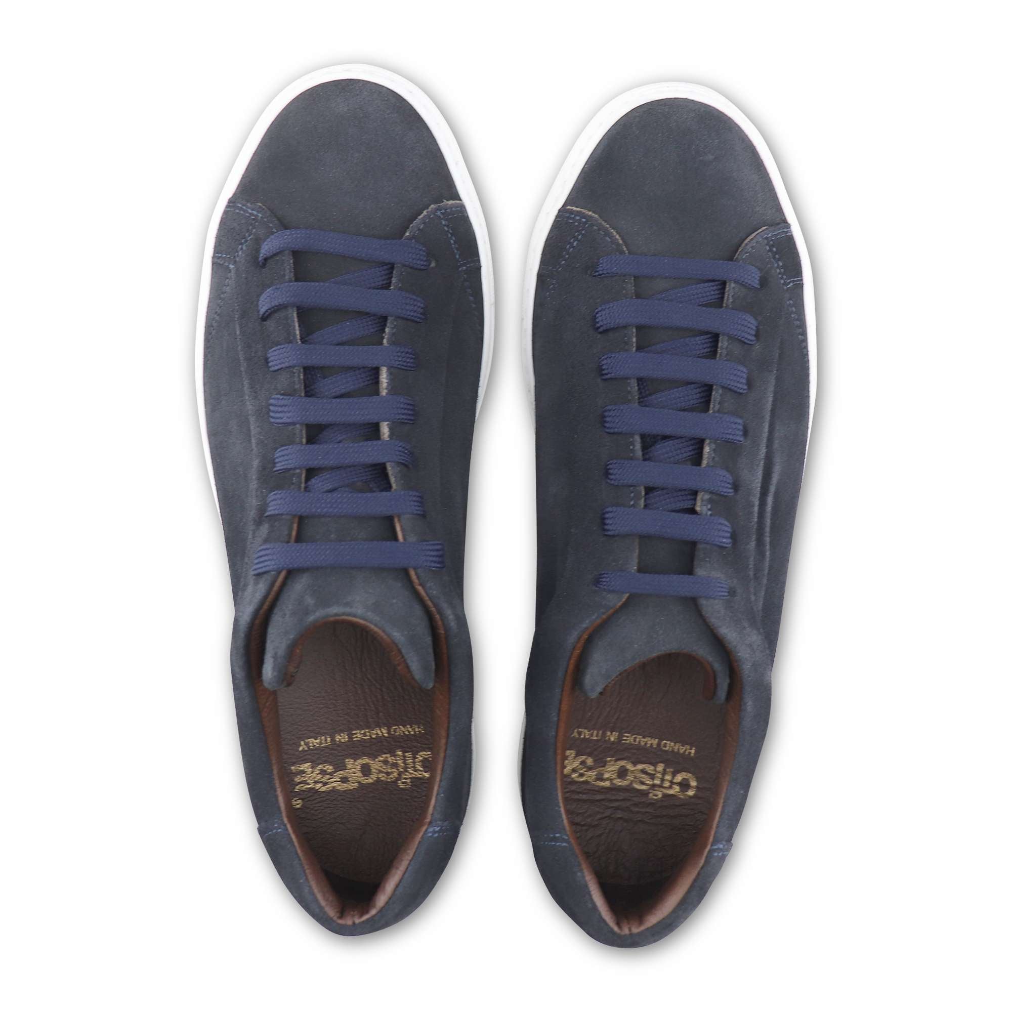 Sneakers in camoscio blu